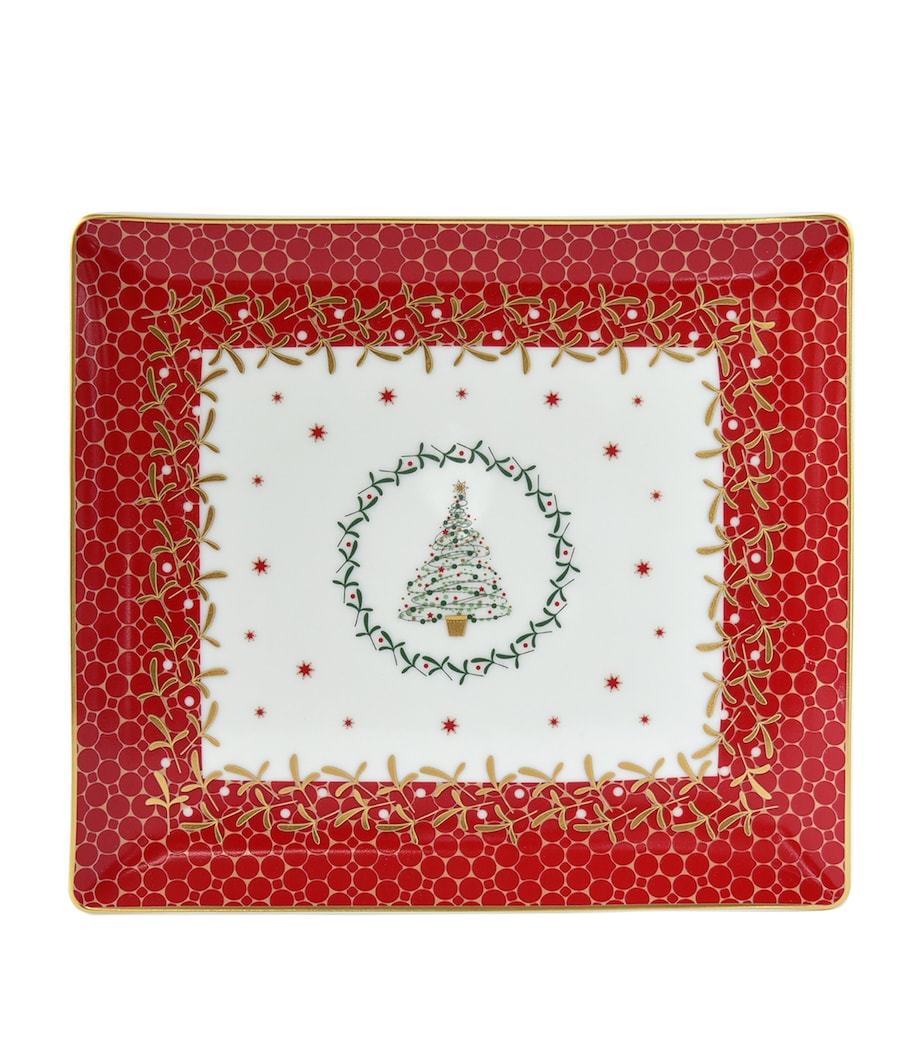 Noël Rectangular Tray (22cm x 19.5cm) MULTICOLORE Image 1