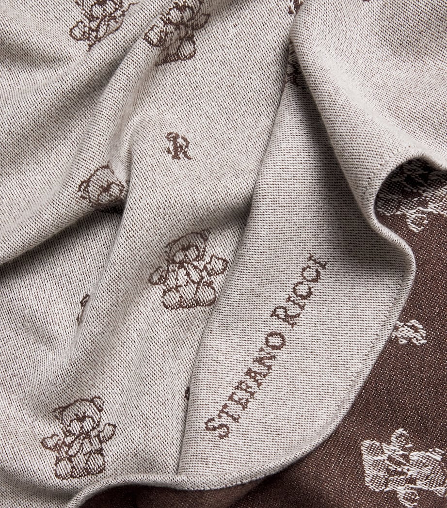 Stefano Ricci Kids Cashmere Teddy Blanket (90cm x 90cm) Image 3