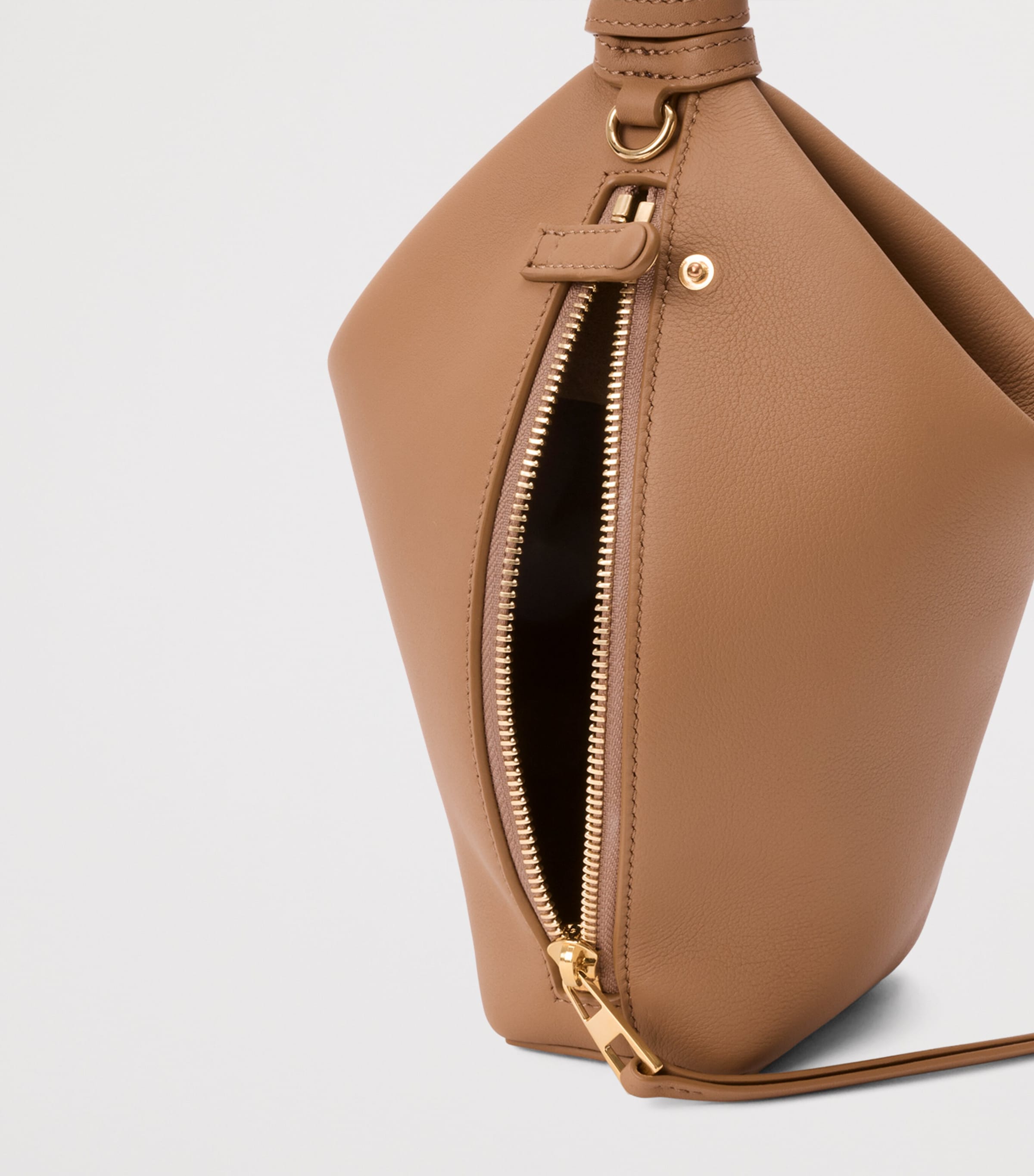 LOEWE Leather Scarf Backpack Mocha Image 5
