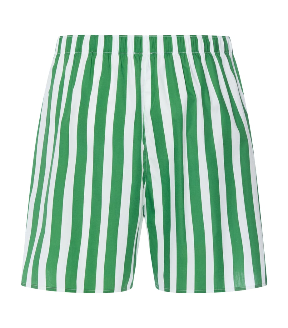 Hanro Womens Cotton Stripe Shorts Souvenir Stripes Image 5