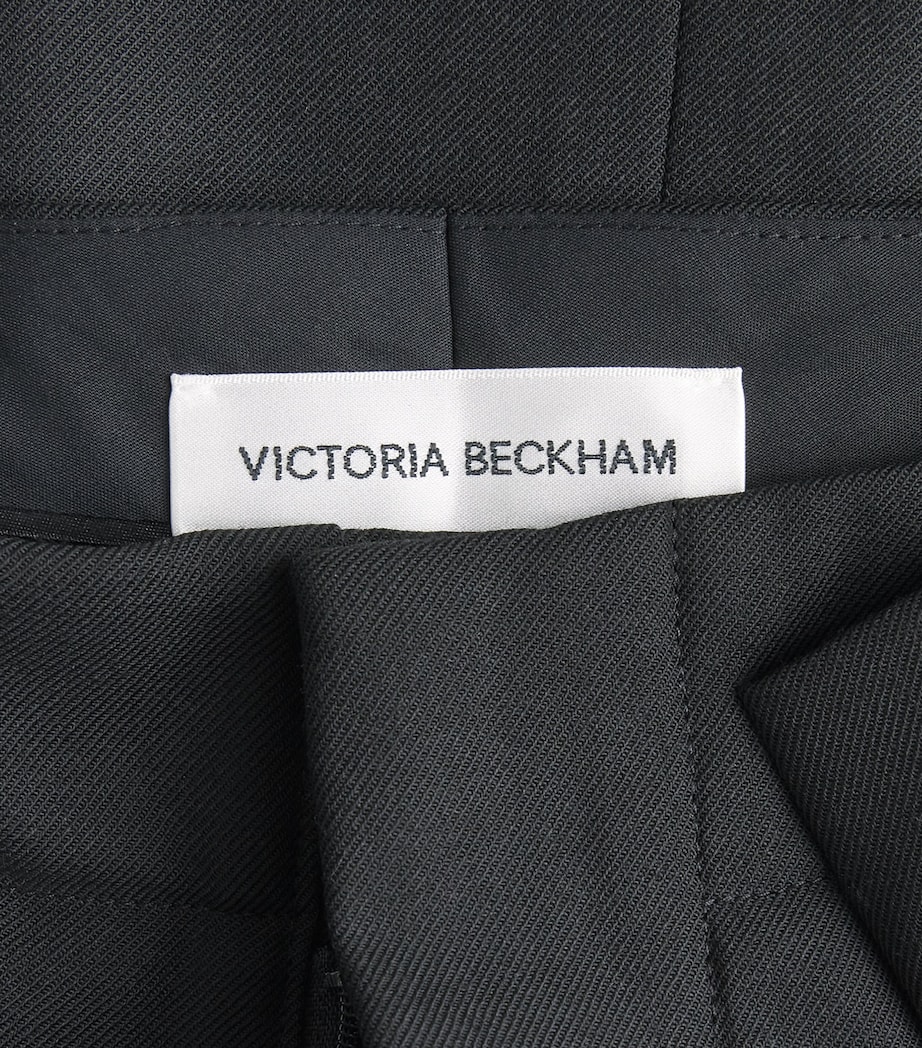 Victoria Beckham Womens Tailored Midi Skirt Black Image 6