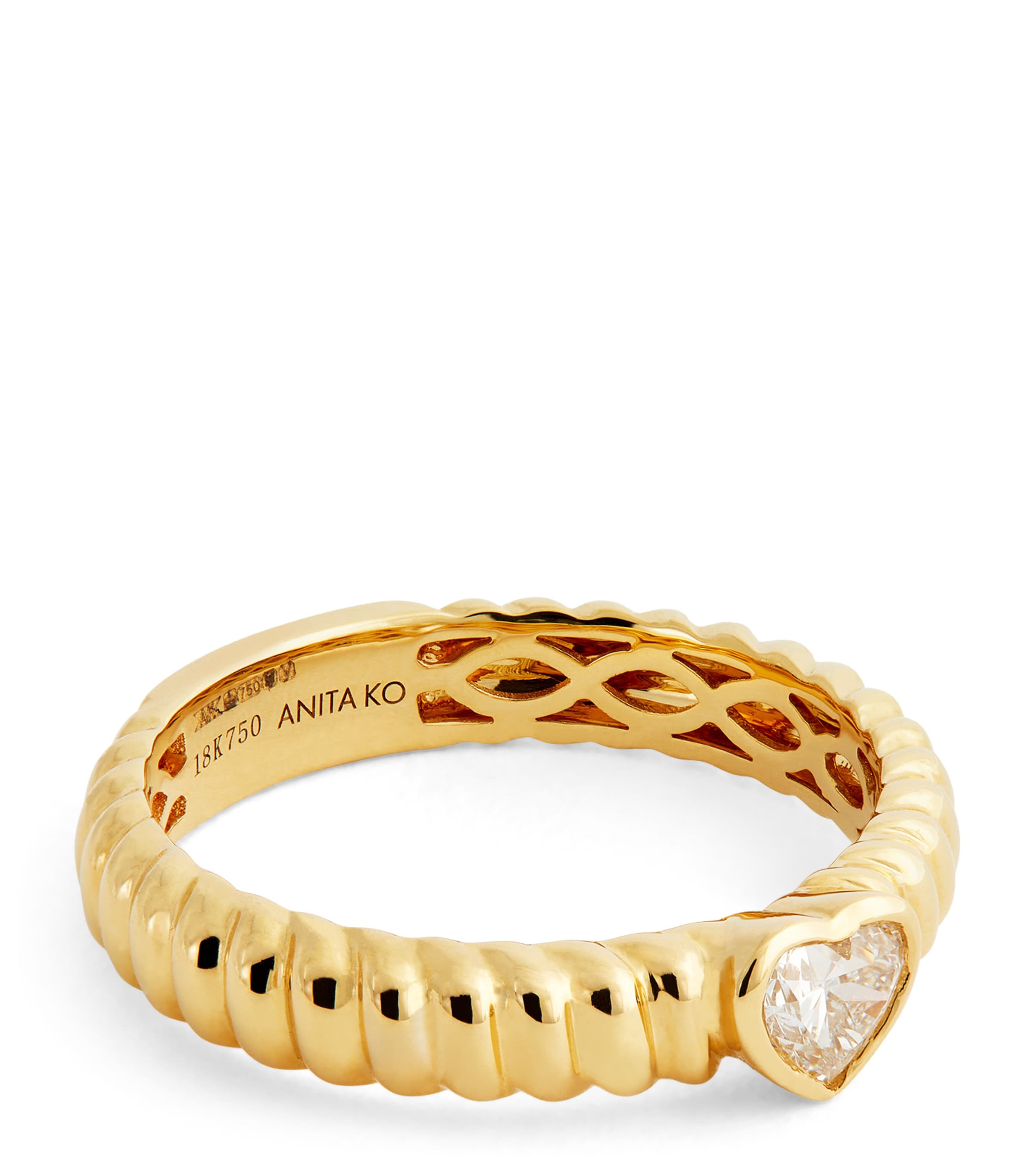 Anita Ko Yellow Gold And Diamond Zoe Ring In Gold
