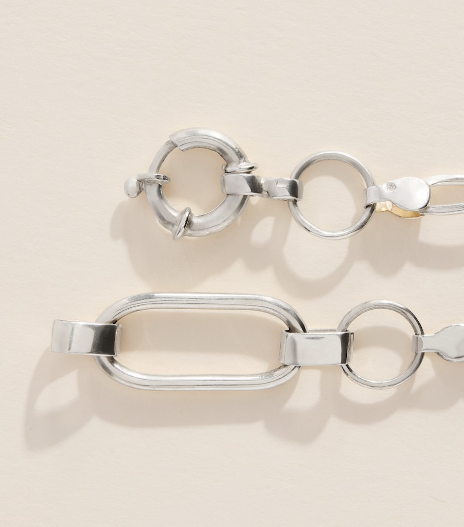 FYR Sterling Silver and Onyx Brother Bracelet Silver Image 5