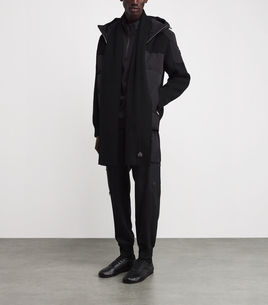 Wool Parnis Logo Scarf BLACK - 292 Image 3