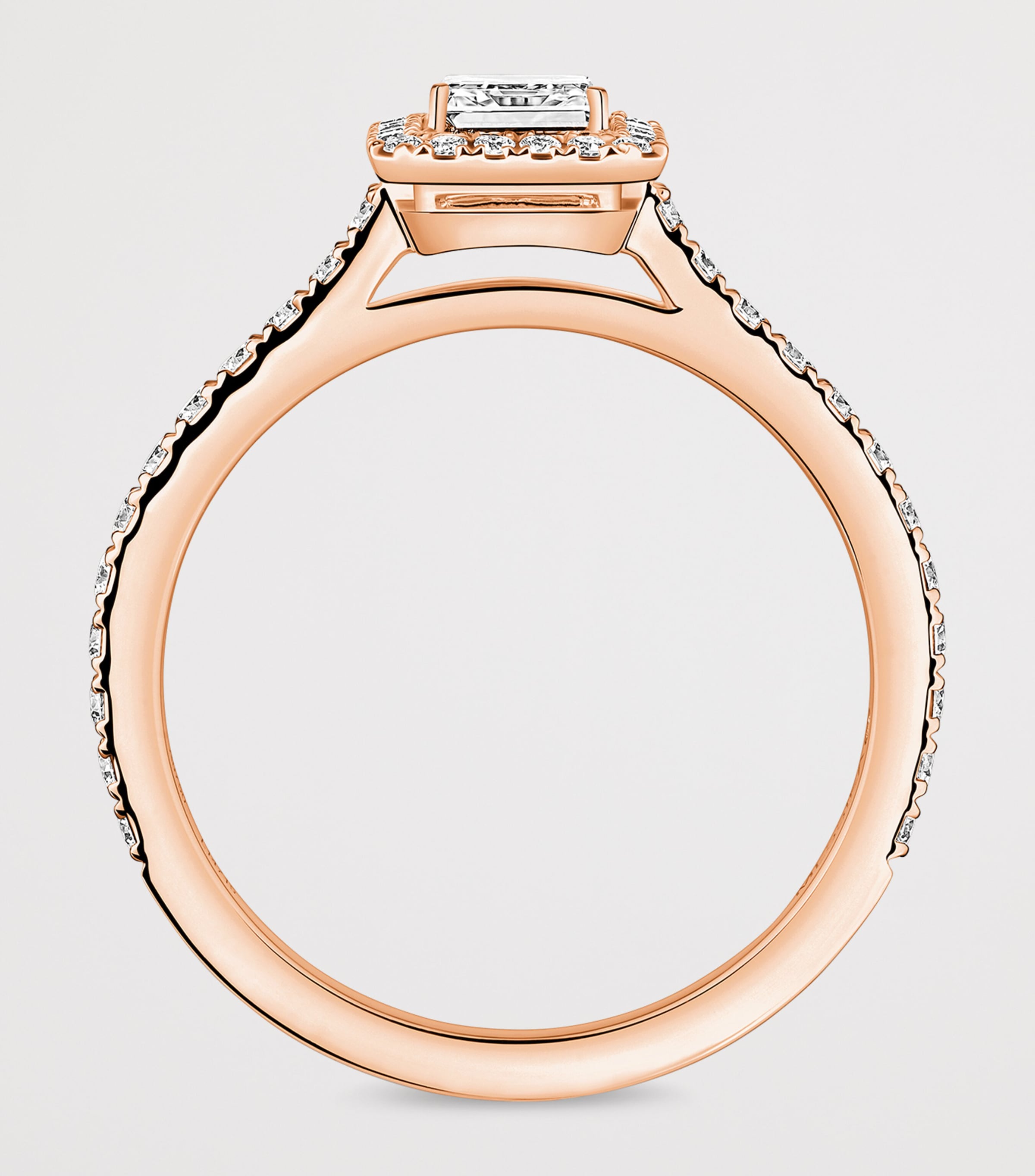 Messika Joy Pink Gold and Diamond Ring Pink Gold Image 3