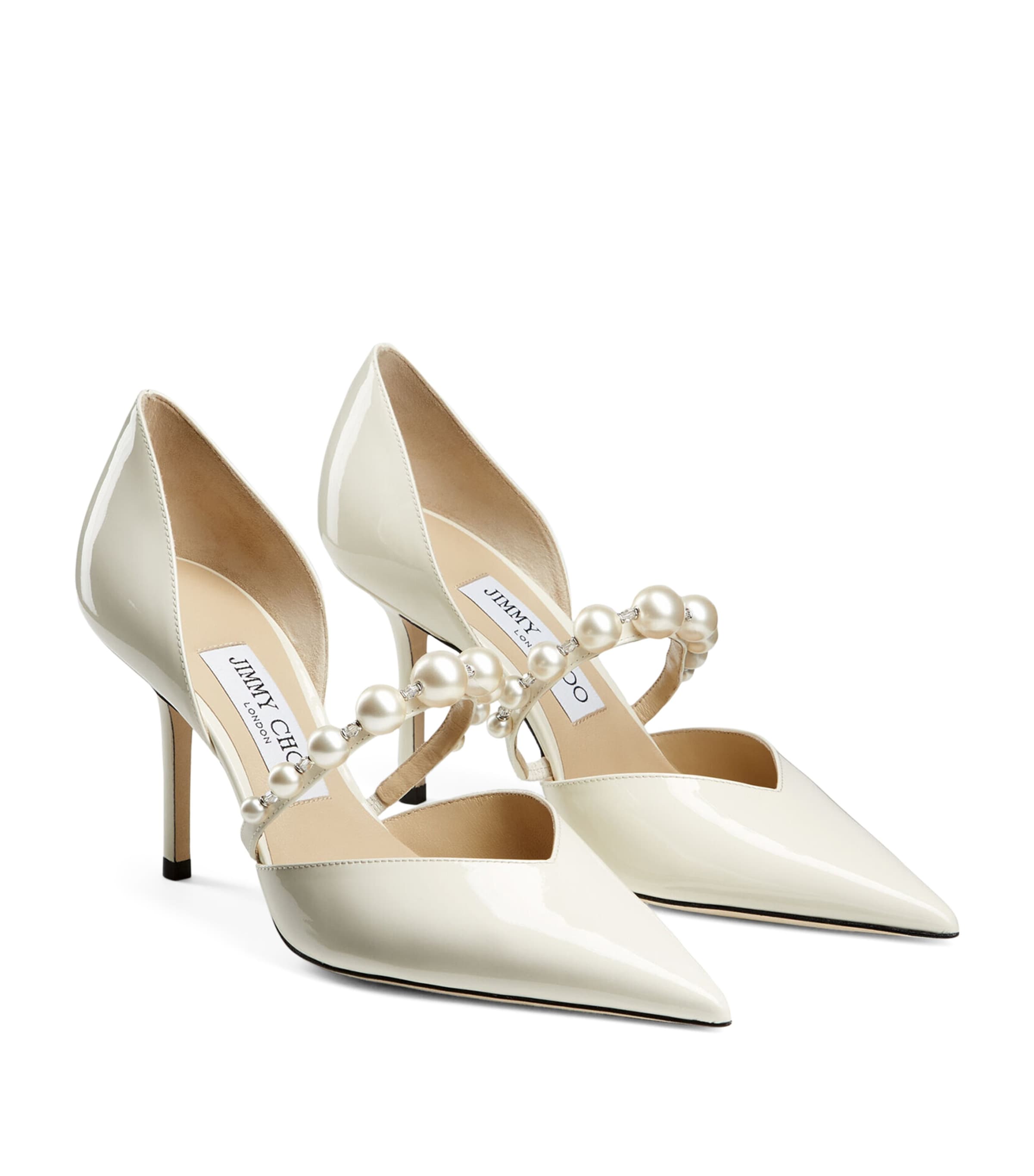 【送料&関税込】Jimmy Choo Aurelie 85 Macaron Silver Pumps Aurelie 85 | Macaron Glitter Pearl Pumps | JIMMY CHOO