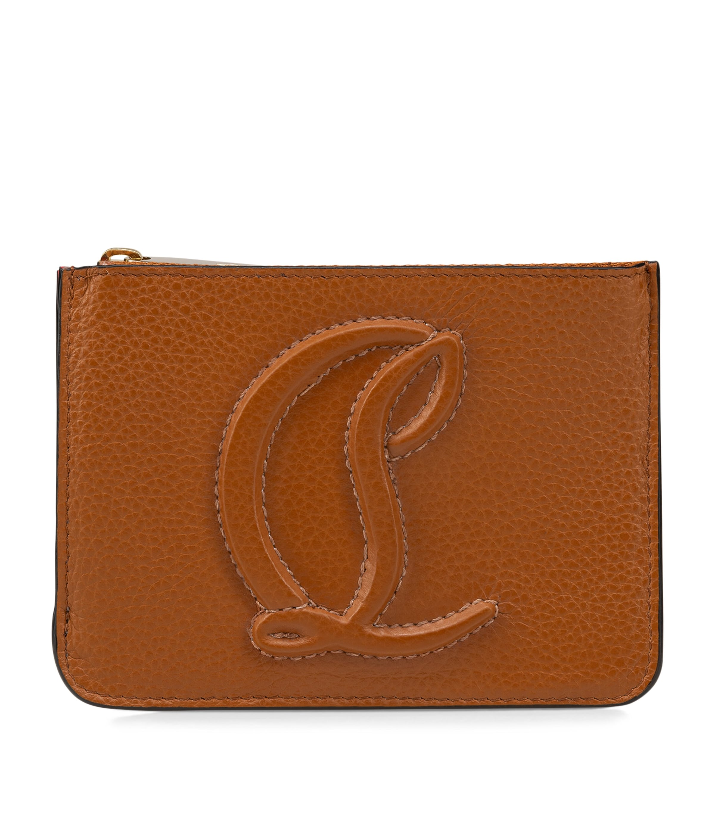 Christian Louboutin By My Side Leather Wallet In Brown