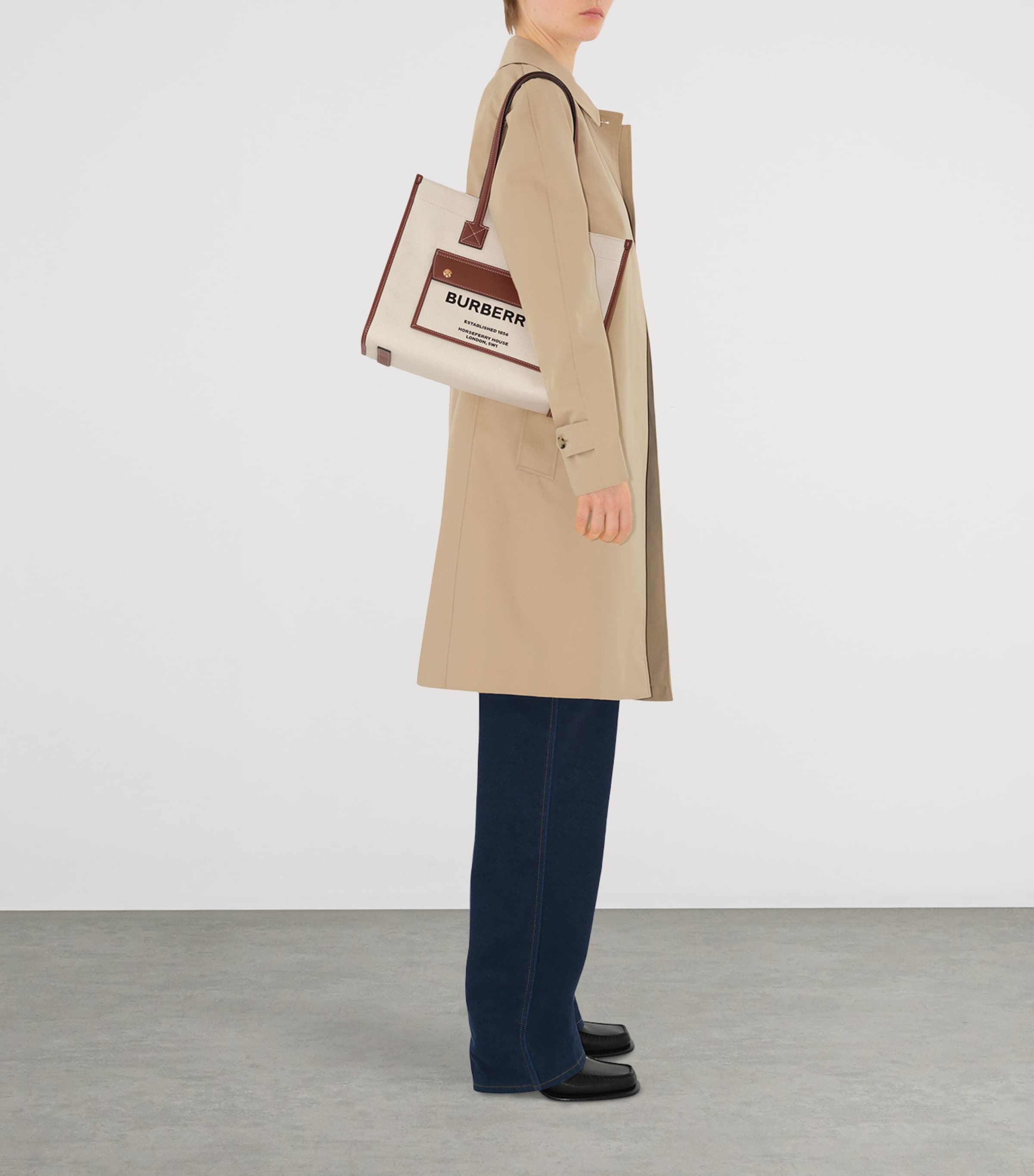 Small Freya Tote Bag NATURAL/TAN Image 3