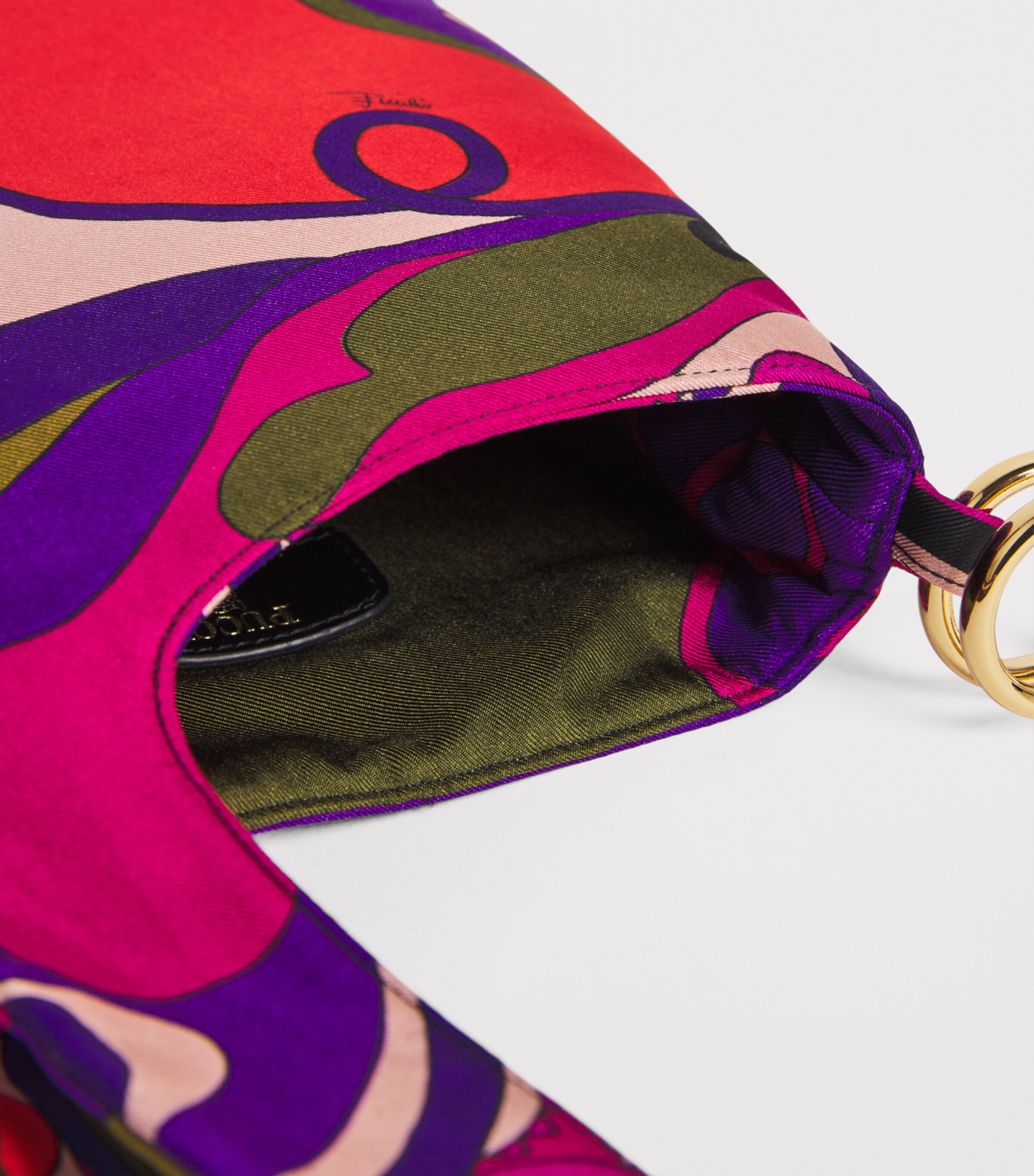 PUCCI Silk Emilio Top-Handle Bag Image 4