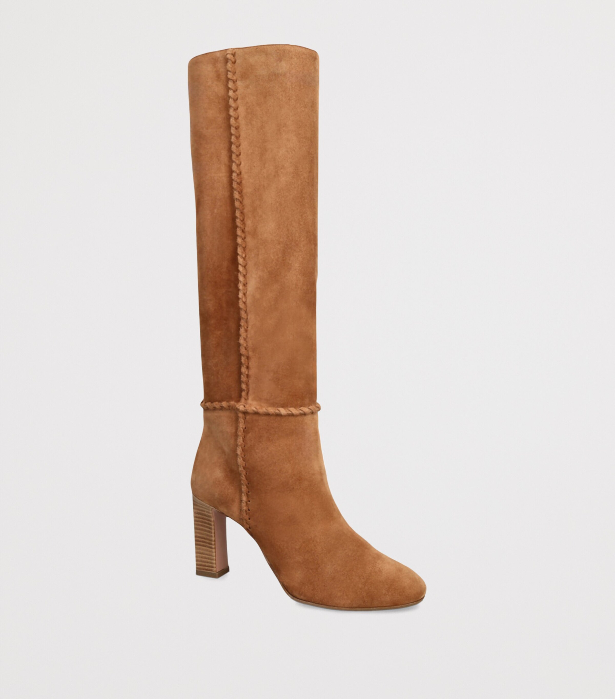 Suede Indy Knee-High Boots 85 CAMEL Image 3