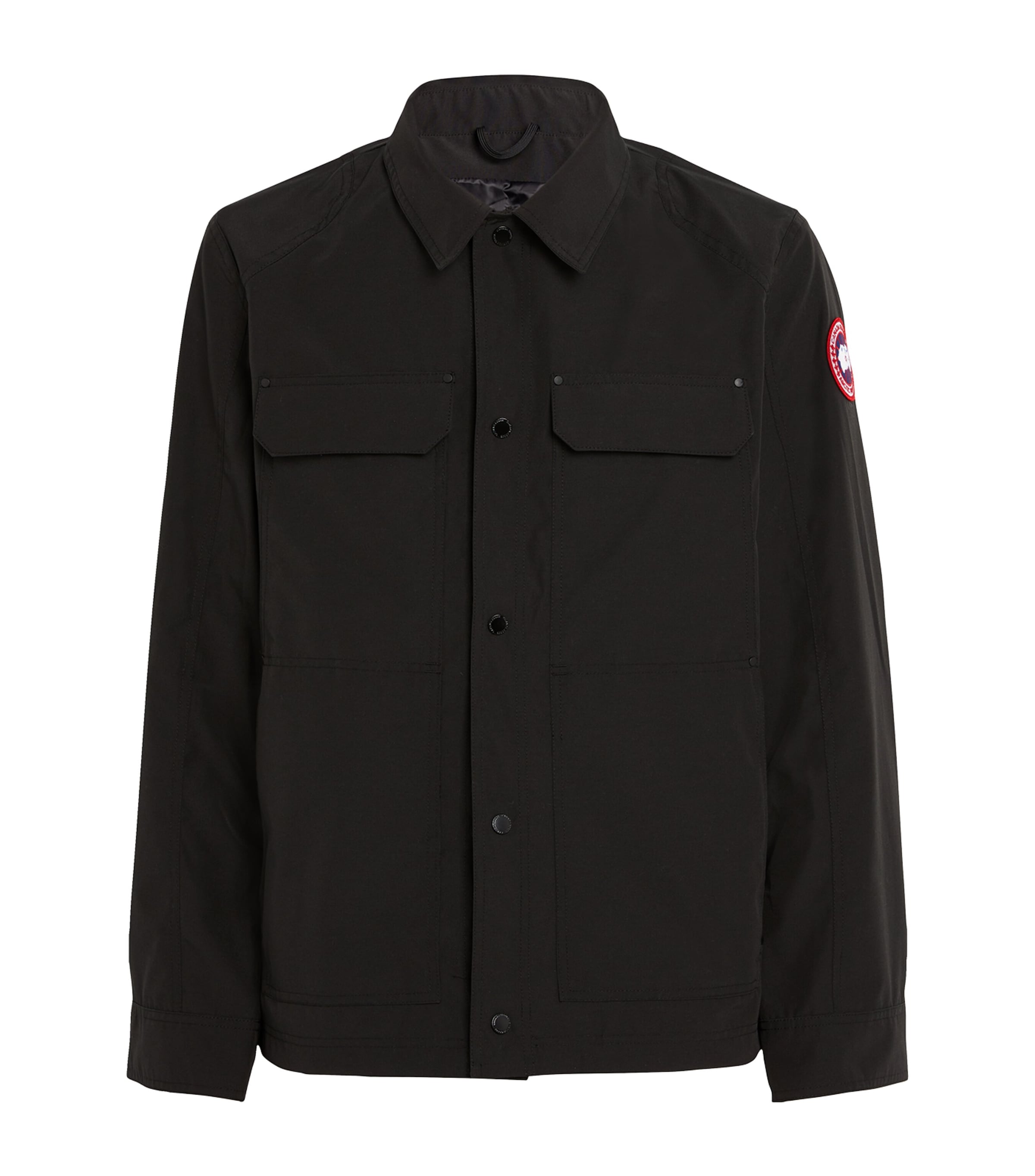 Shop Canada Goose Burnarby Chore Overshirt In Black