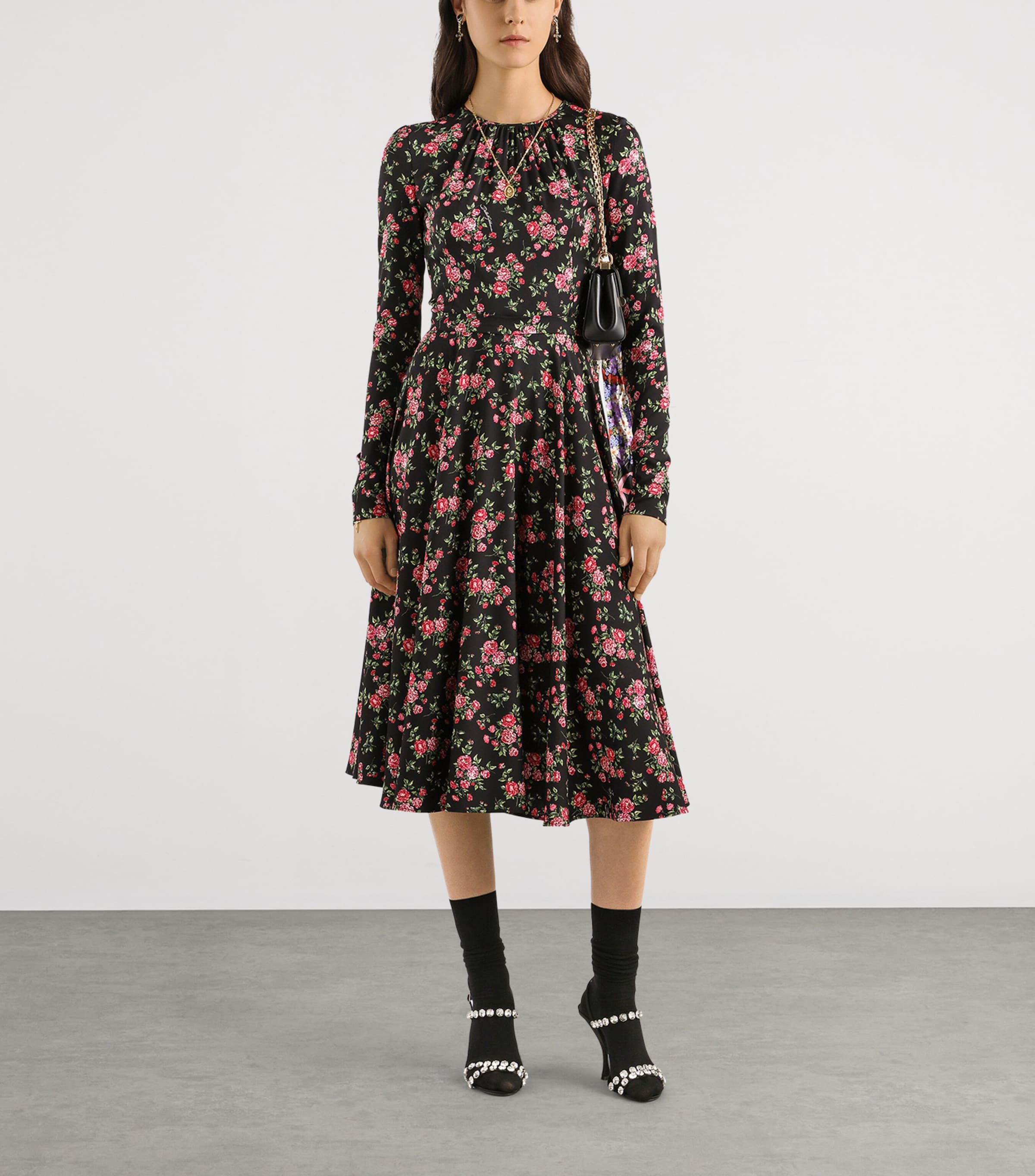 Stretch-Silk Floral Maxi Dress HN5XP-MAZZ Image 2