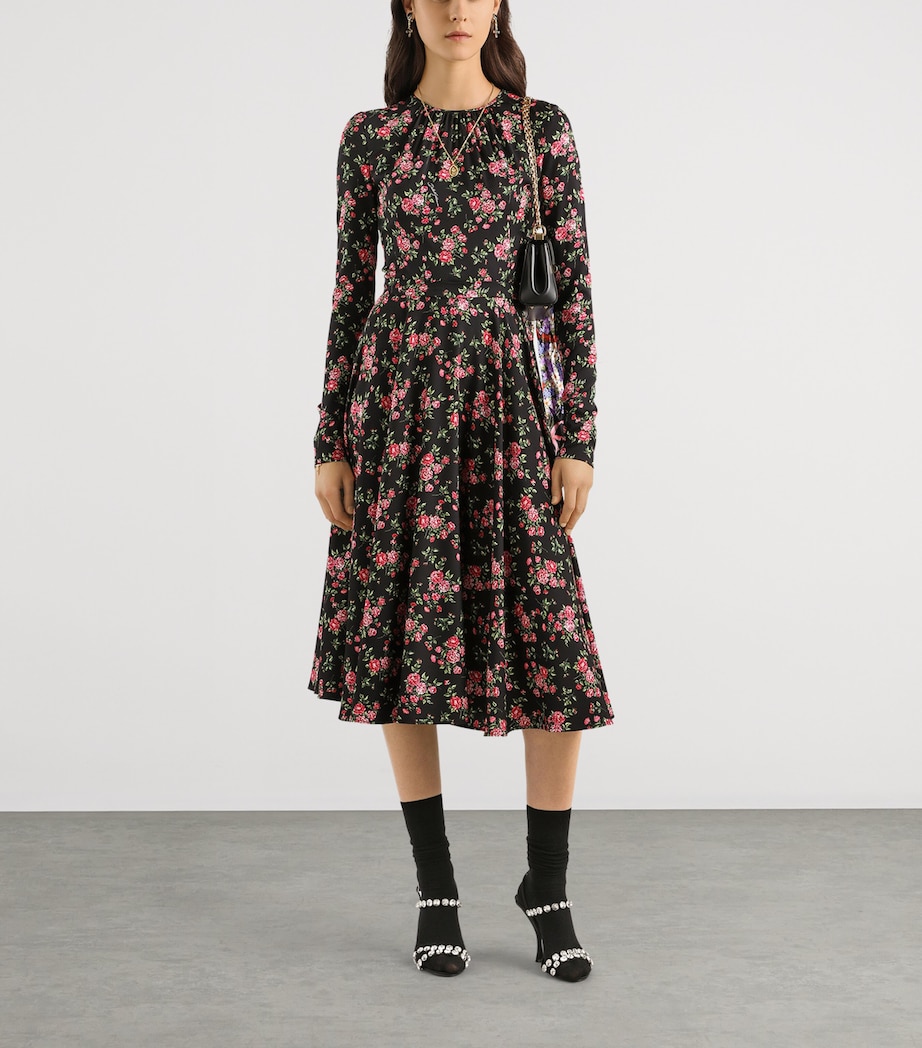 Stretch-Silk Floral Maxi Dress HN5XP-MAZZ Image 2