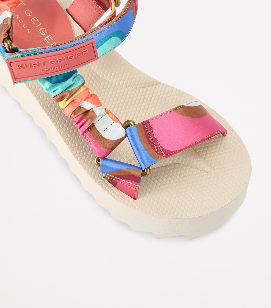 Kurt Geiger London Satin Orion Wedge Sandals Mult/other Image 3