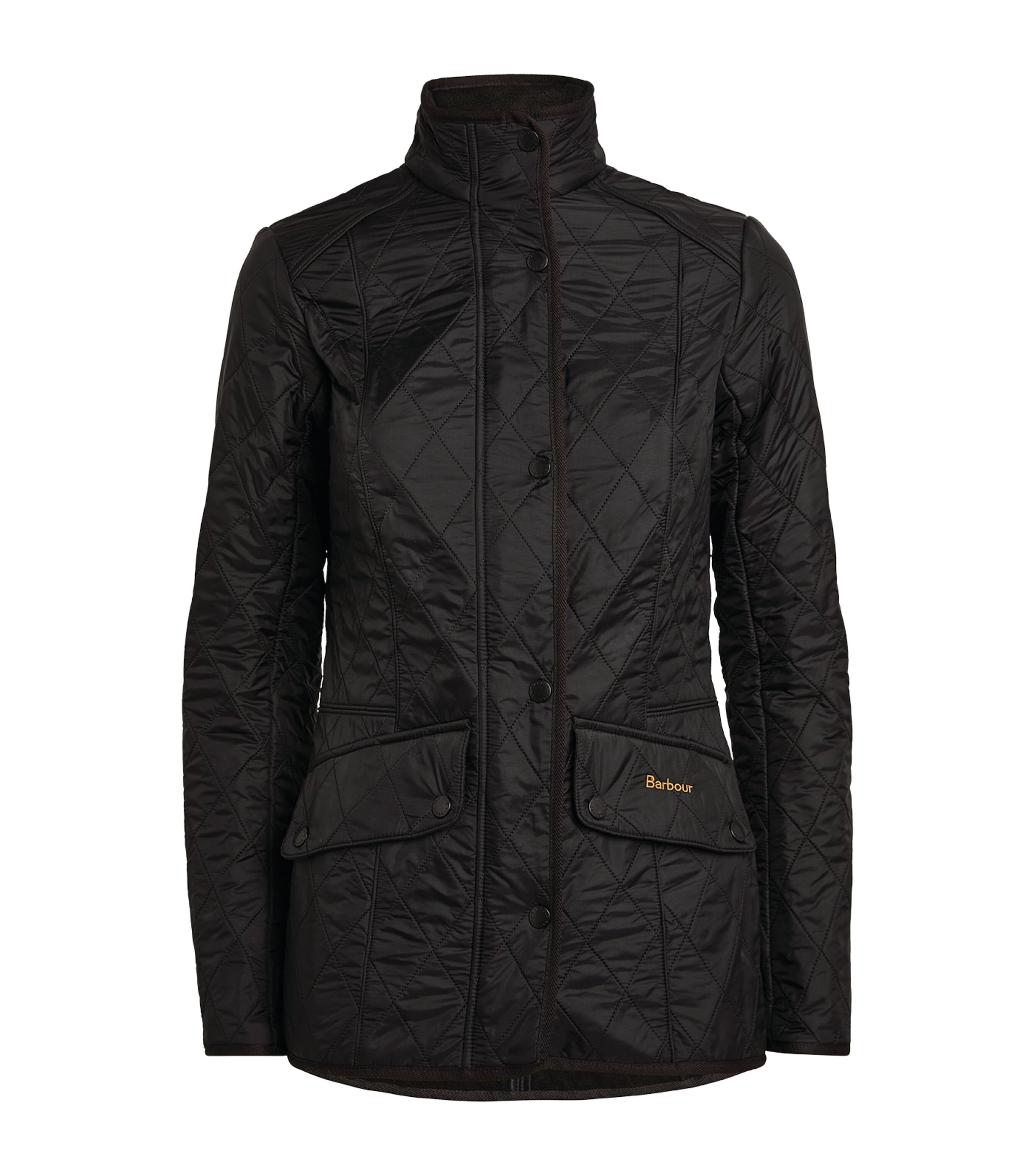 Barbour Cavalary Quilt Coat In Black