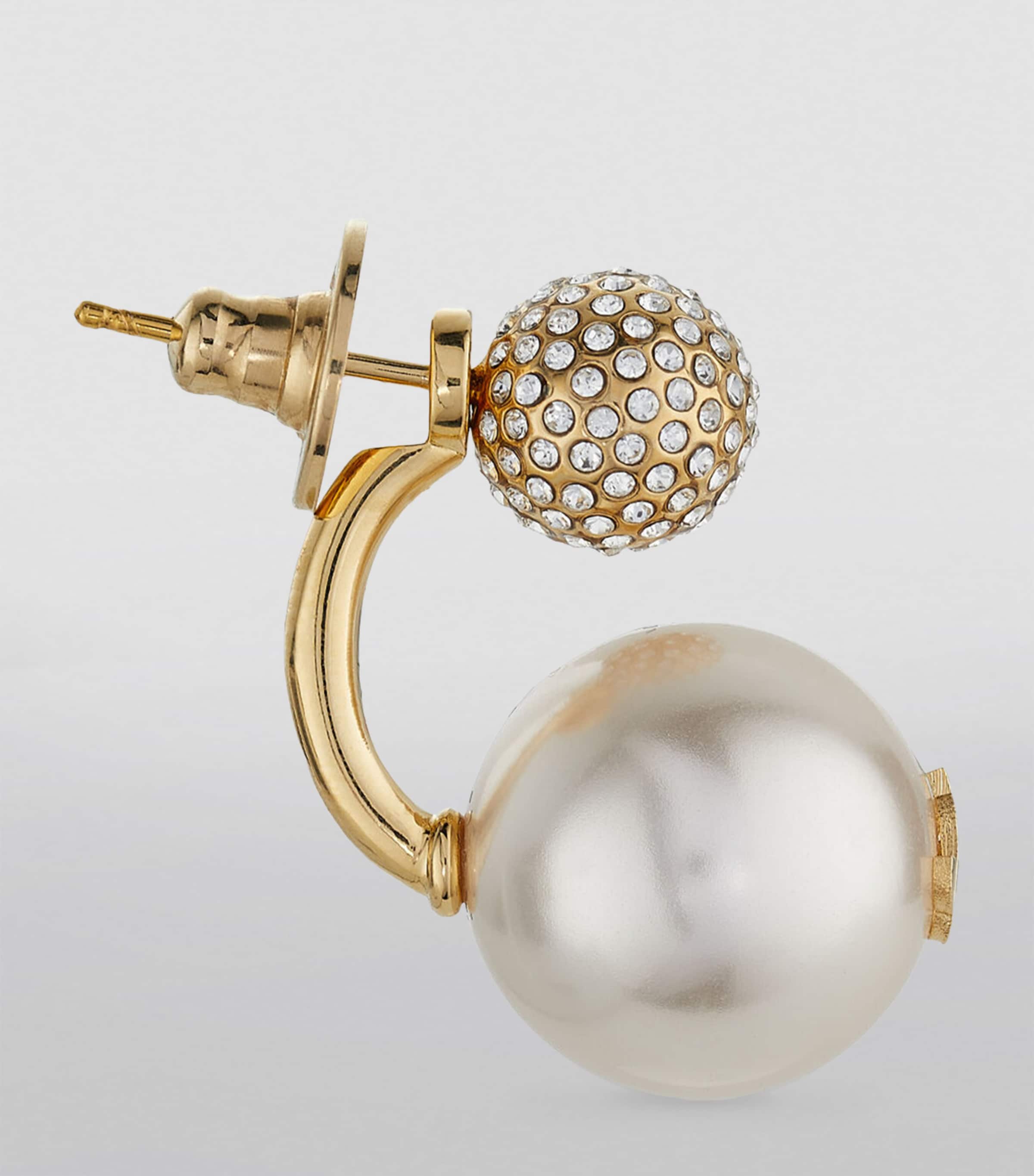 Auri Single Earring GOLD/WHITE/CRYSTAL Image 4