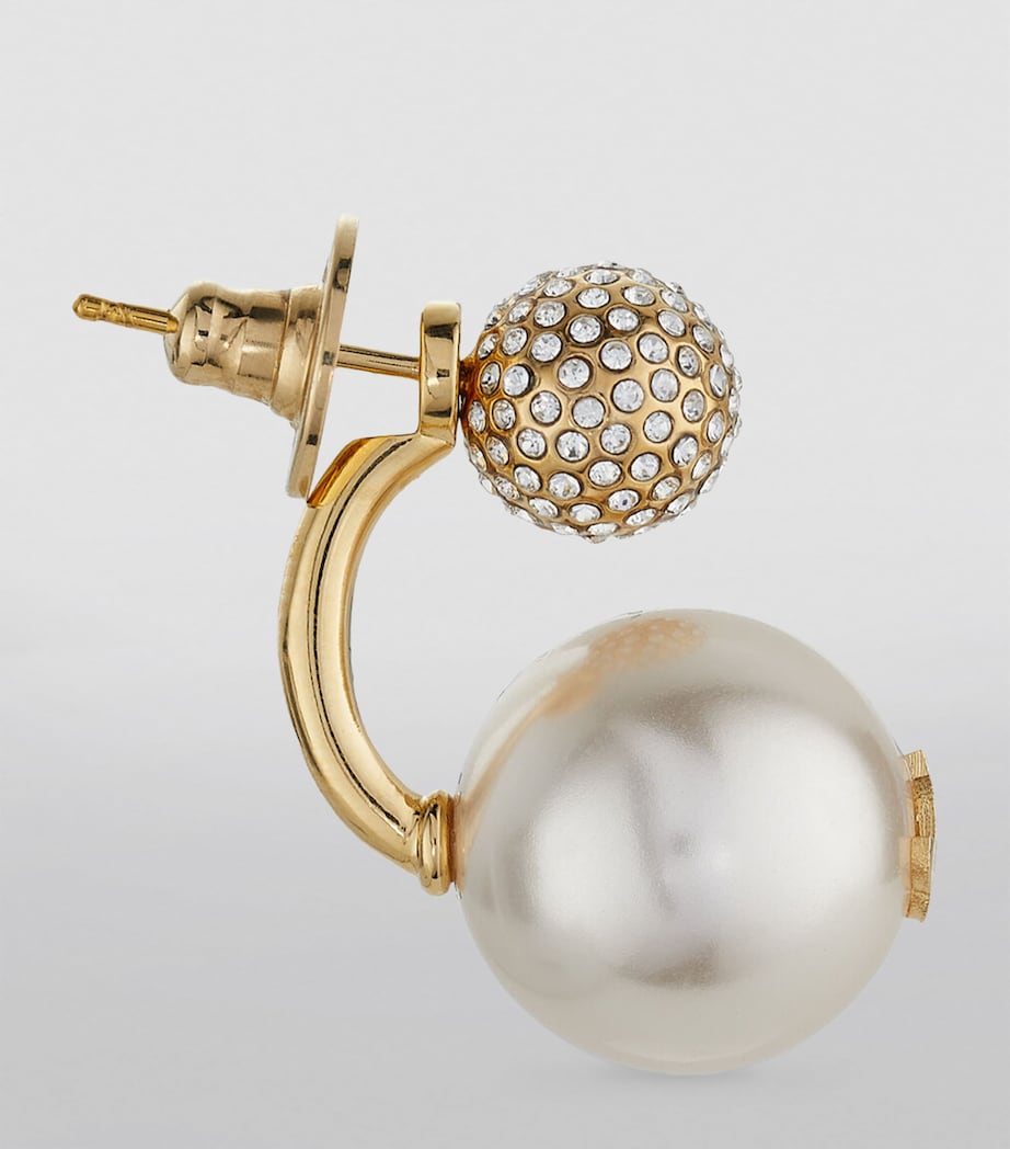 Auri Single Earring GOLD/WHITE/CRYSTAL Image 4