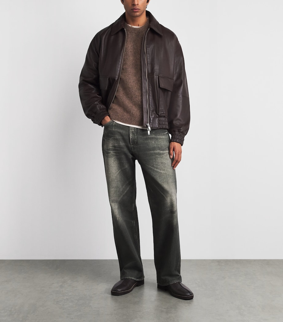 NN.07 Mens Alpaca-Blend Russell 60012 Sweater Mable Husk Image 2