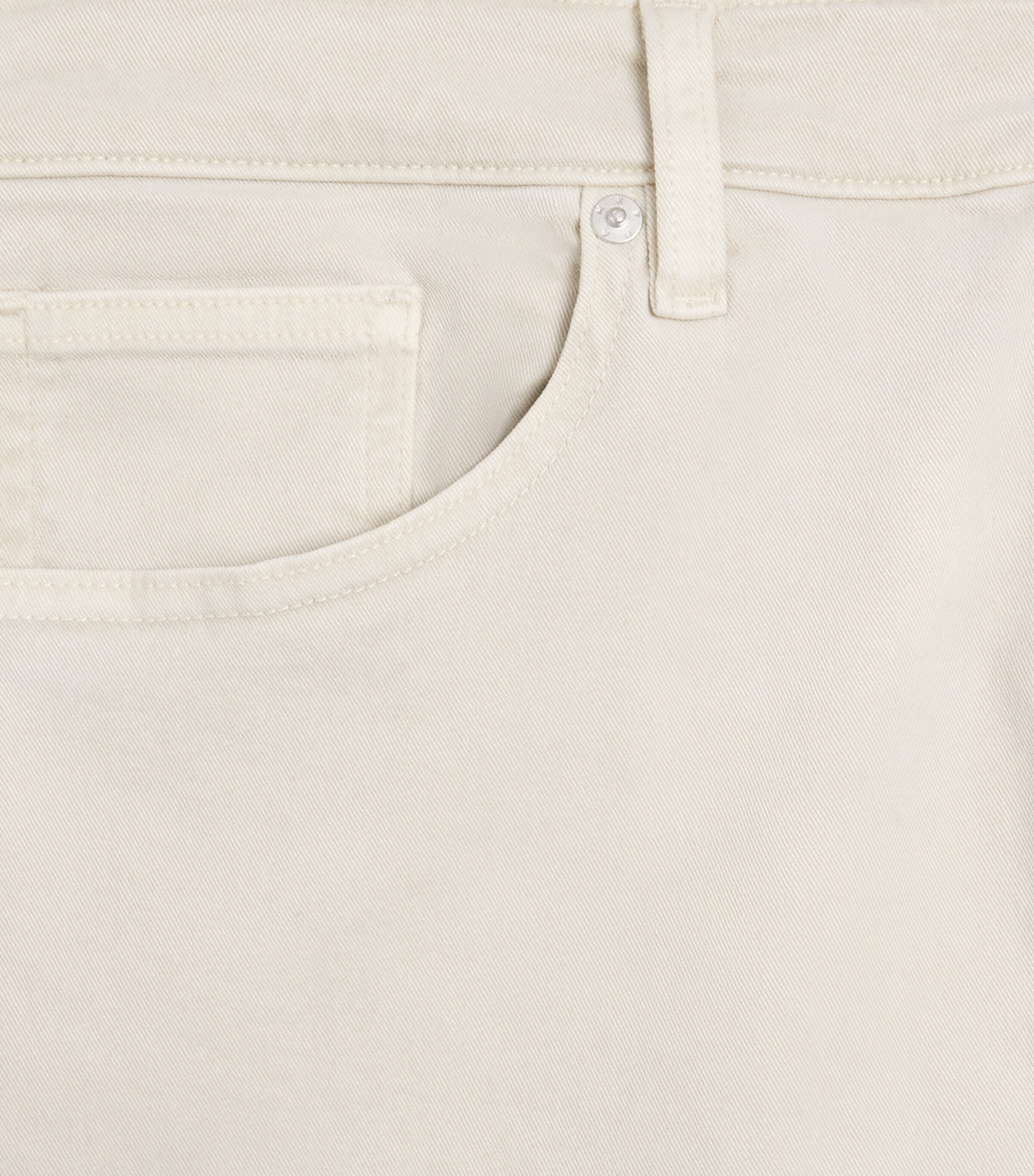 FRAME Mens The Modern Straight Jeans Milk Beige Image 6