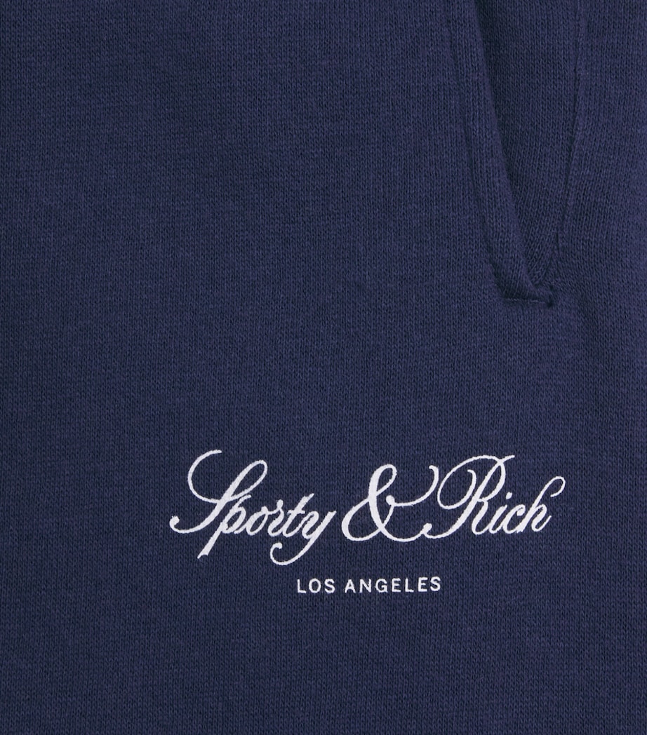 SPORTY & RICH KIDS Vendome Sweatpants (2-14 Years) Dark Navy/white Image 4