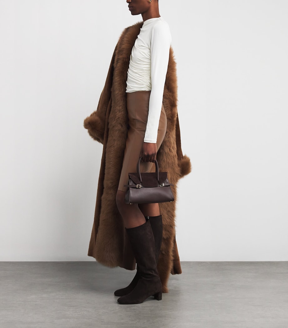 Faux Leather Jenna Mini Skirt 4782 SABA Image 2