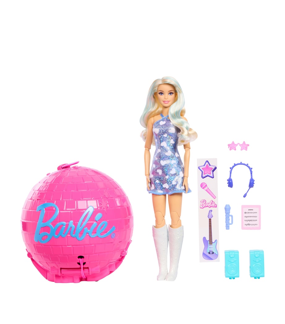 Barbie Team Barbie Roll & Reveal Pop Star Doll and Accessories Image 1
