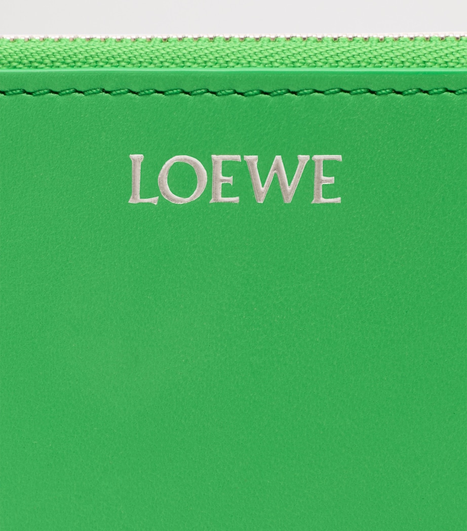 LOEWE Leather Knot Card Holder Clover Green Image 4