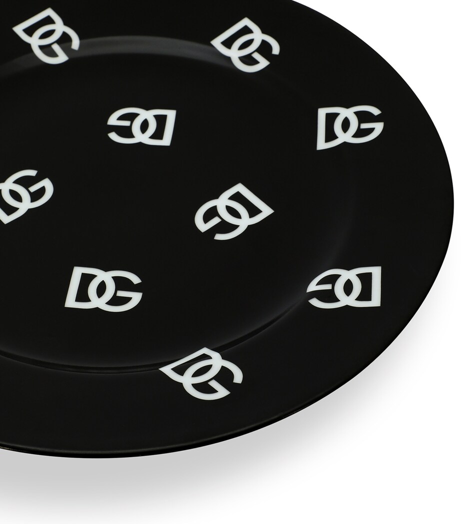 Set of 2 DG Millenials Logo Plates (26cm) U0074 NERO/LOGO DG B Image 5