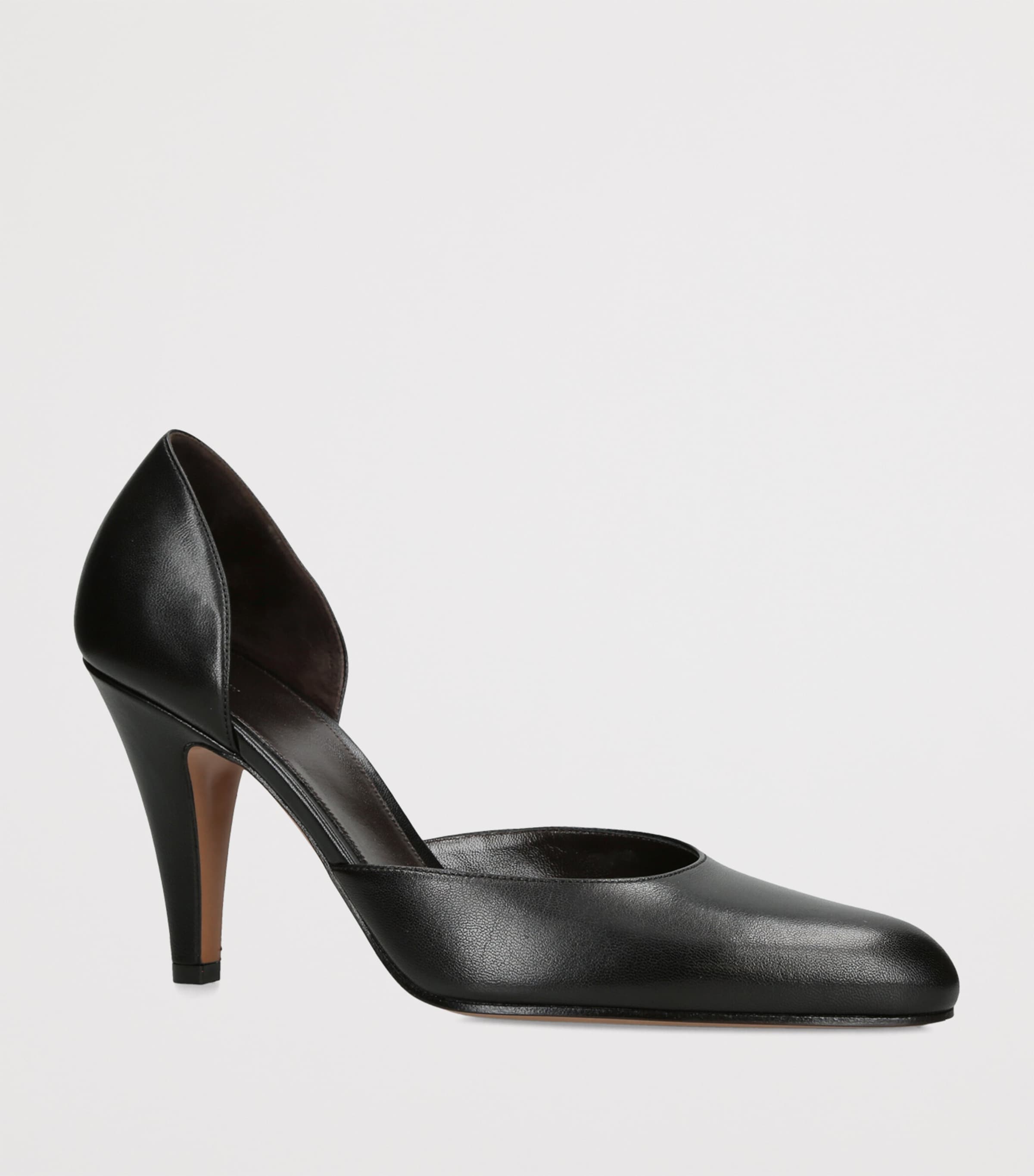 The Row Ornella Leather d'Orsay Pumps 90 Black Image 2