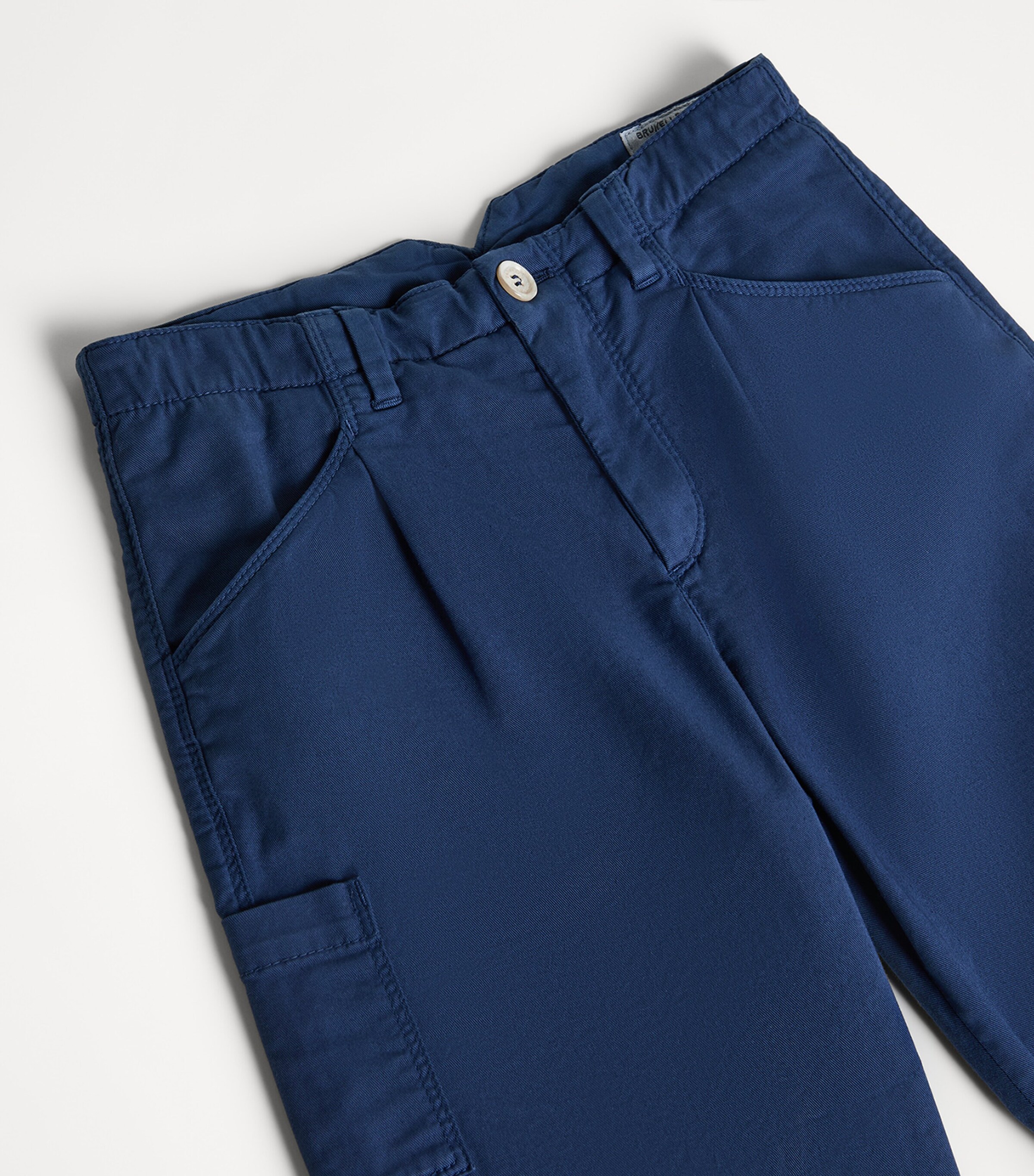 Brunello Cucinelli Kids Cotton Cargo Trousers (4-6 Years) Image 3