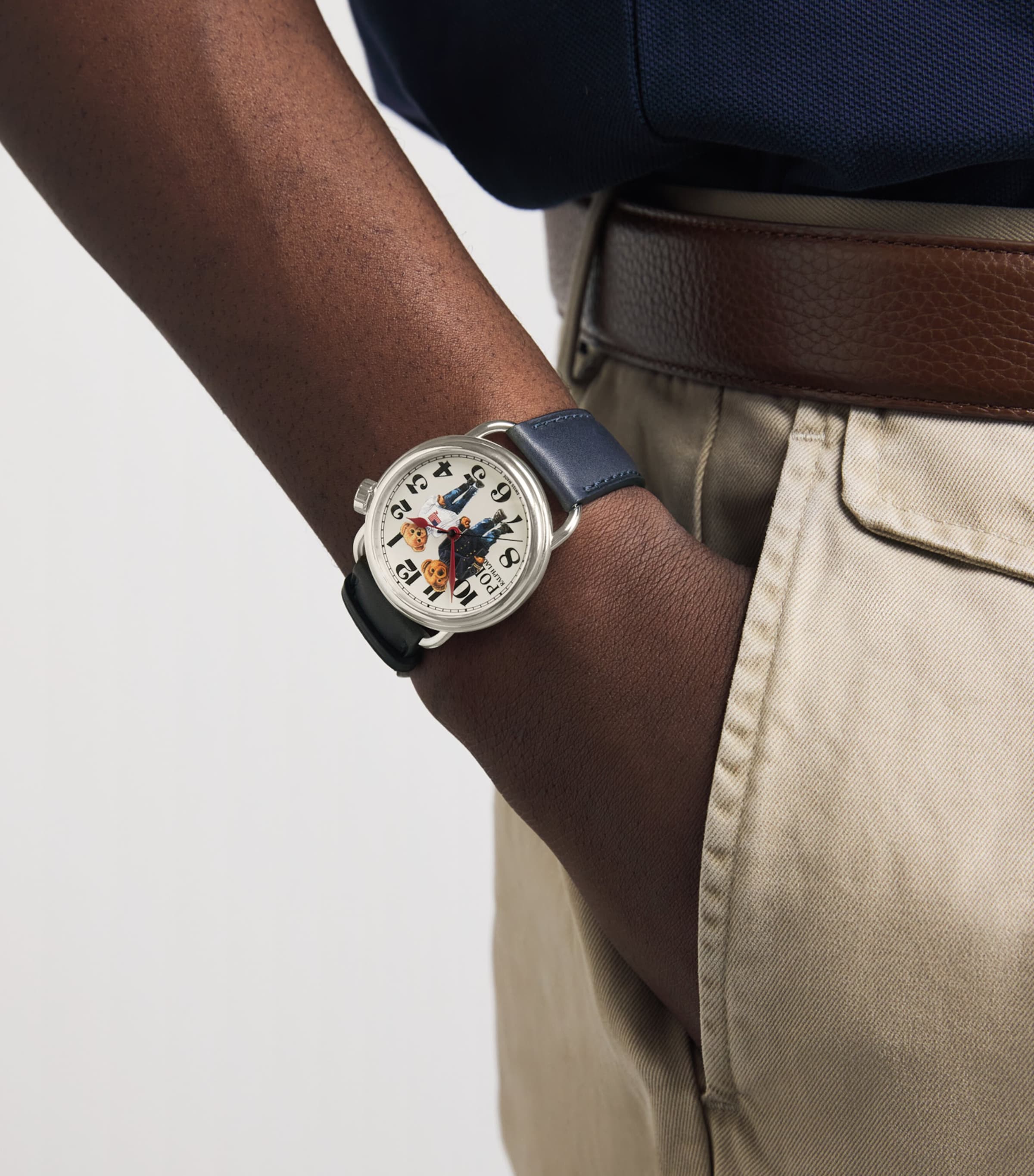 Polo Ralph Lauren Stainless Steel Ralph and Ricky Bear Watch 38mm Image 2