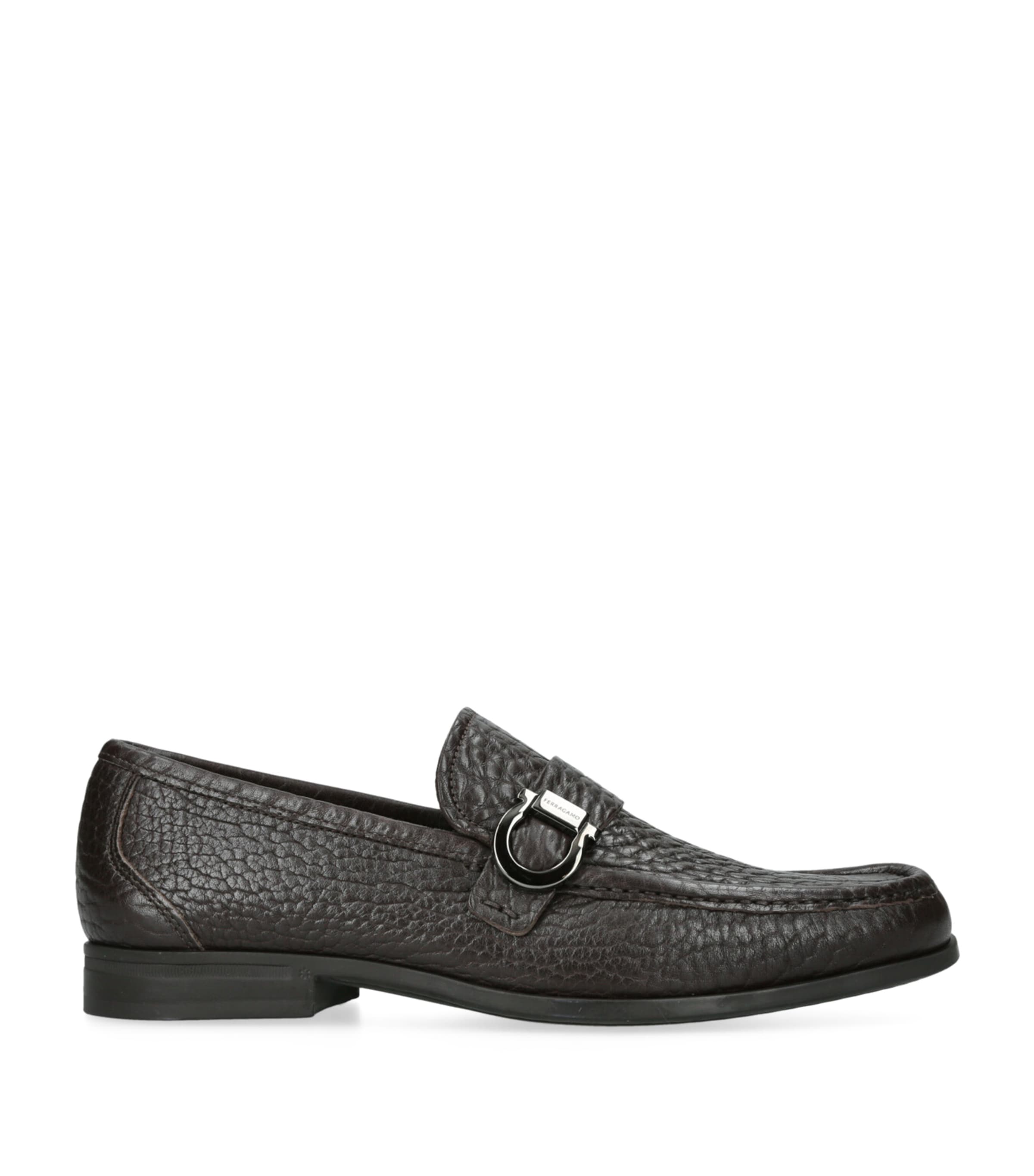 Salvatore Ferragamo Leather Caspian Loafers | Wedding | For the Groom | Shoes | Holiday Shop | Mens | Loafers | Men Shoes | Designers | Ferragamo | Partywear