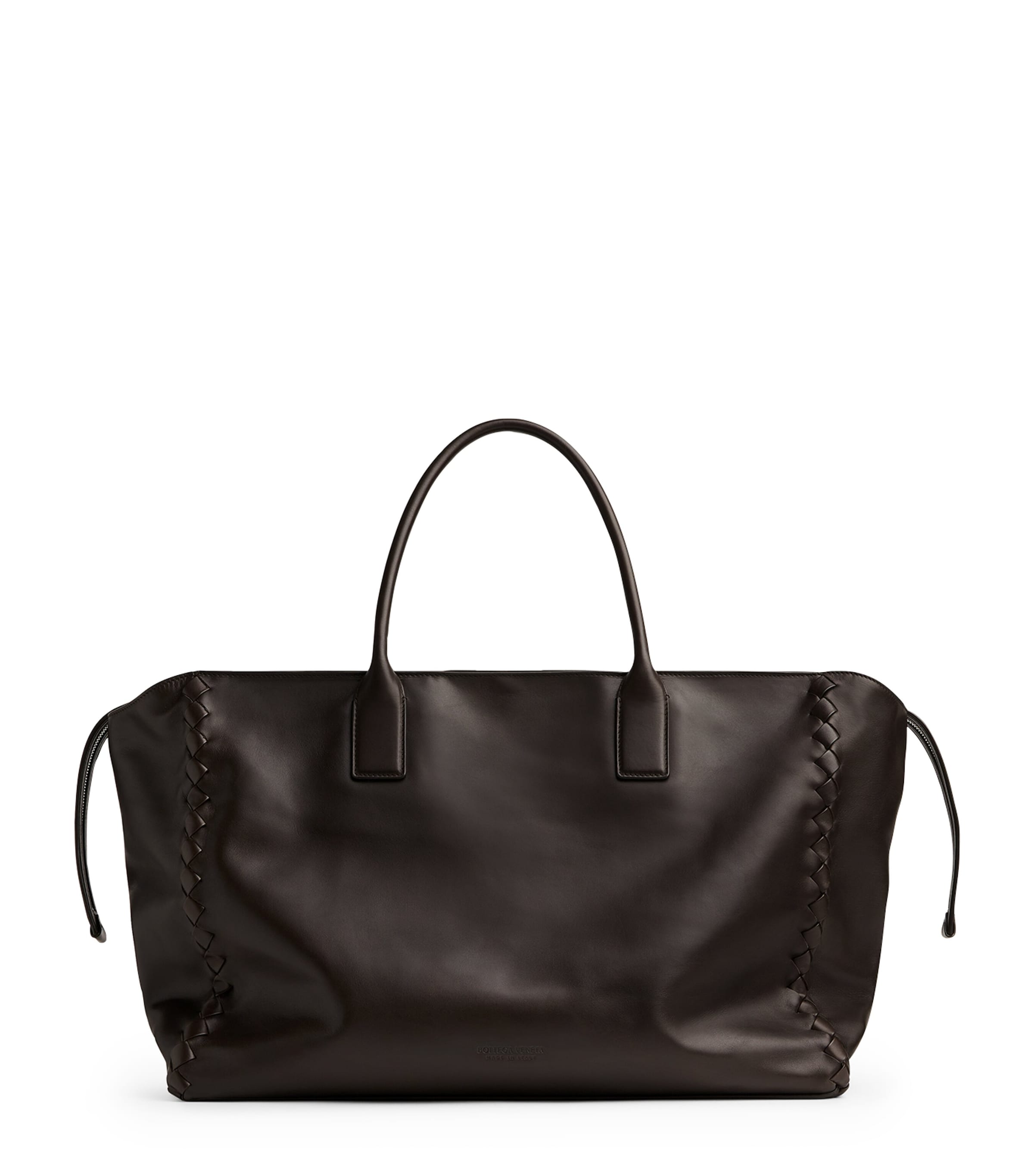 Bottega Veneta Calfskin Cabat Tote Bag In Brown