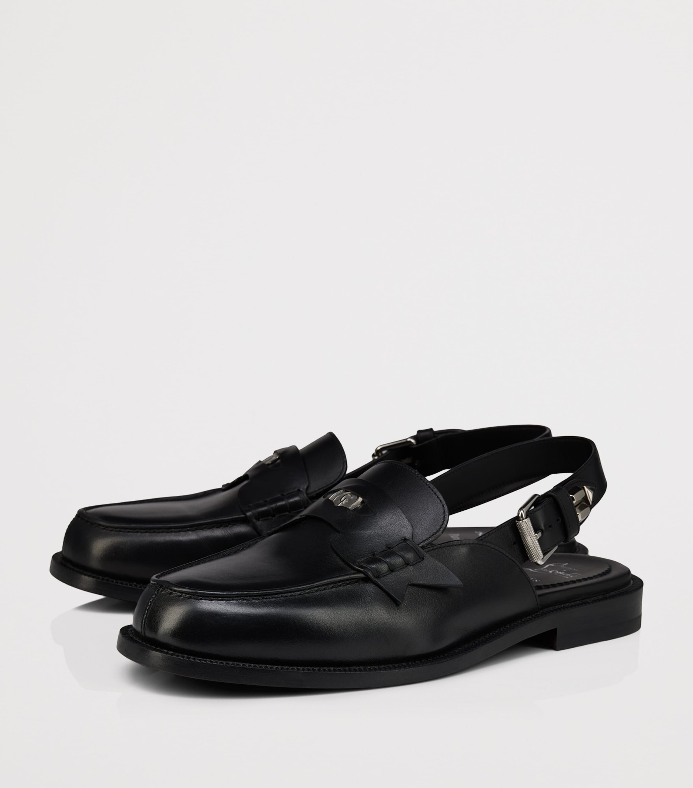 Christian Louboutin The Asclepius Leather Slingback Loafers Image 3