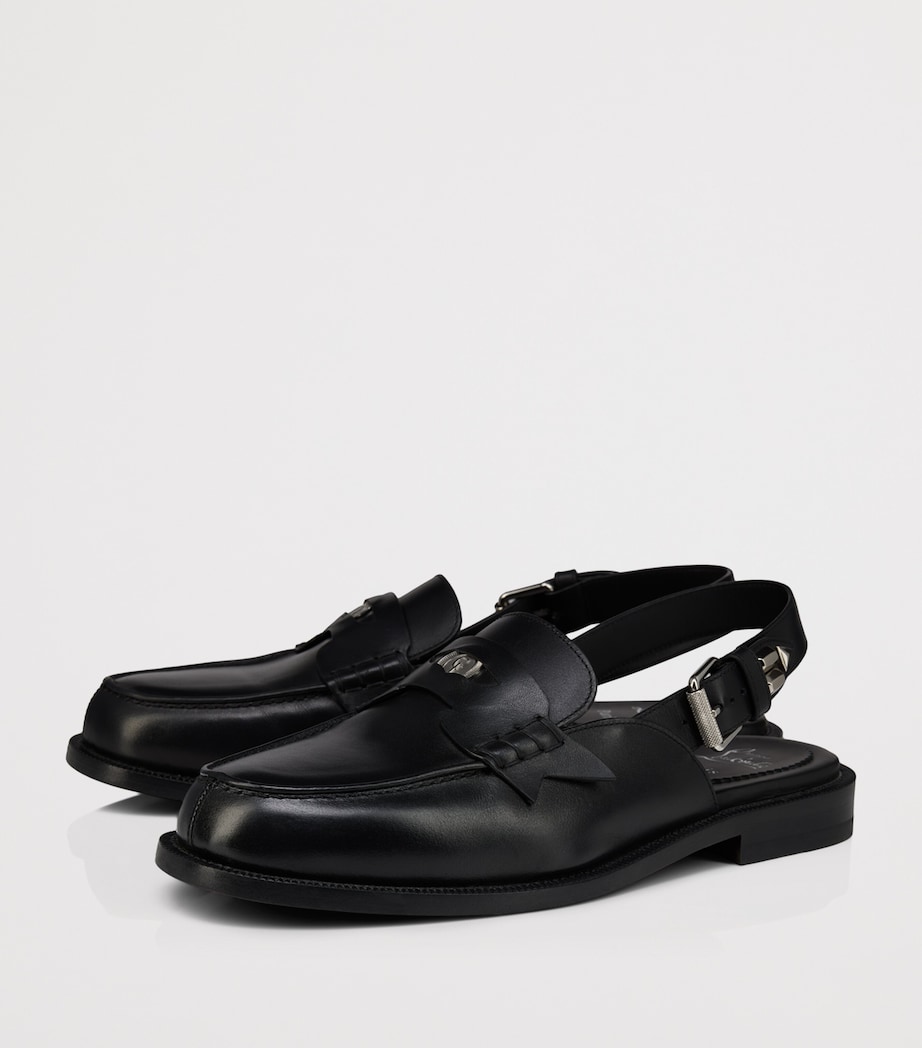 Christian Louboutin The Asclepius Leather Slingback Loafers Image 3