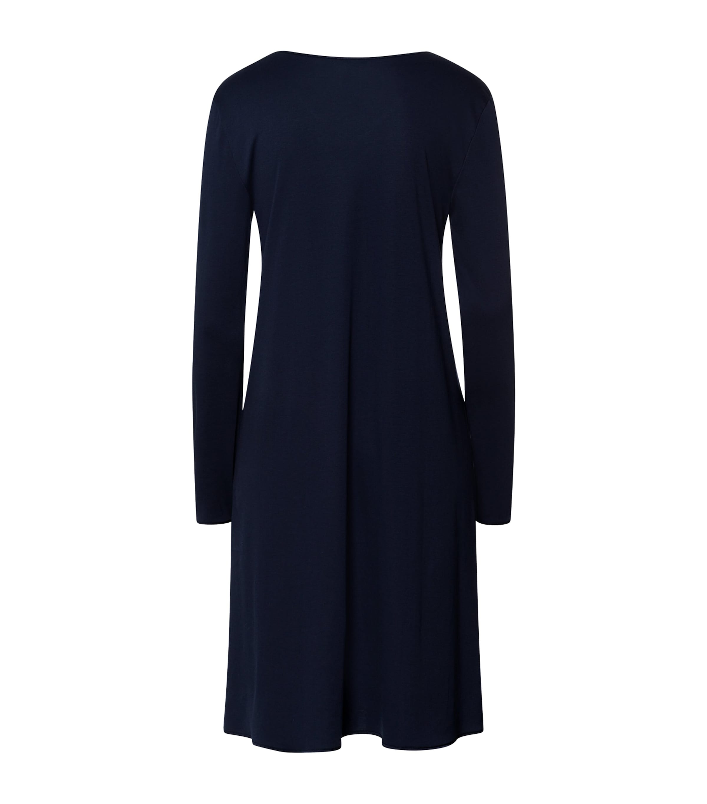 Cotton Long-Sleeve Nightdress DEEP NAVY Image 3