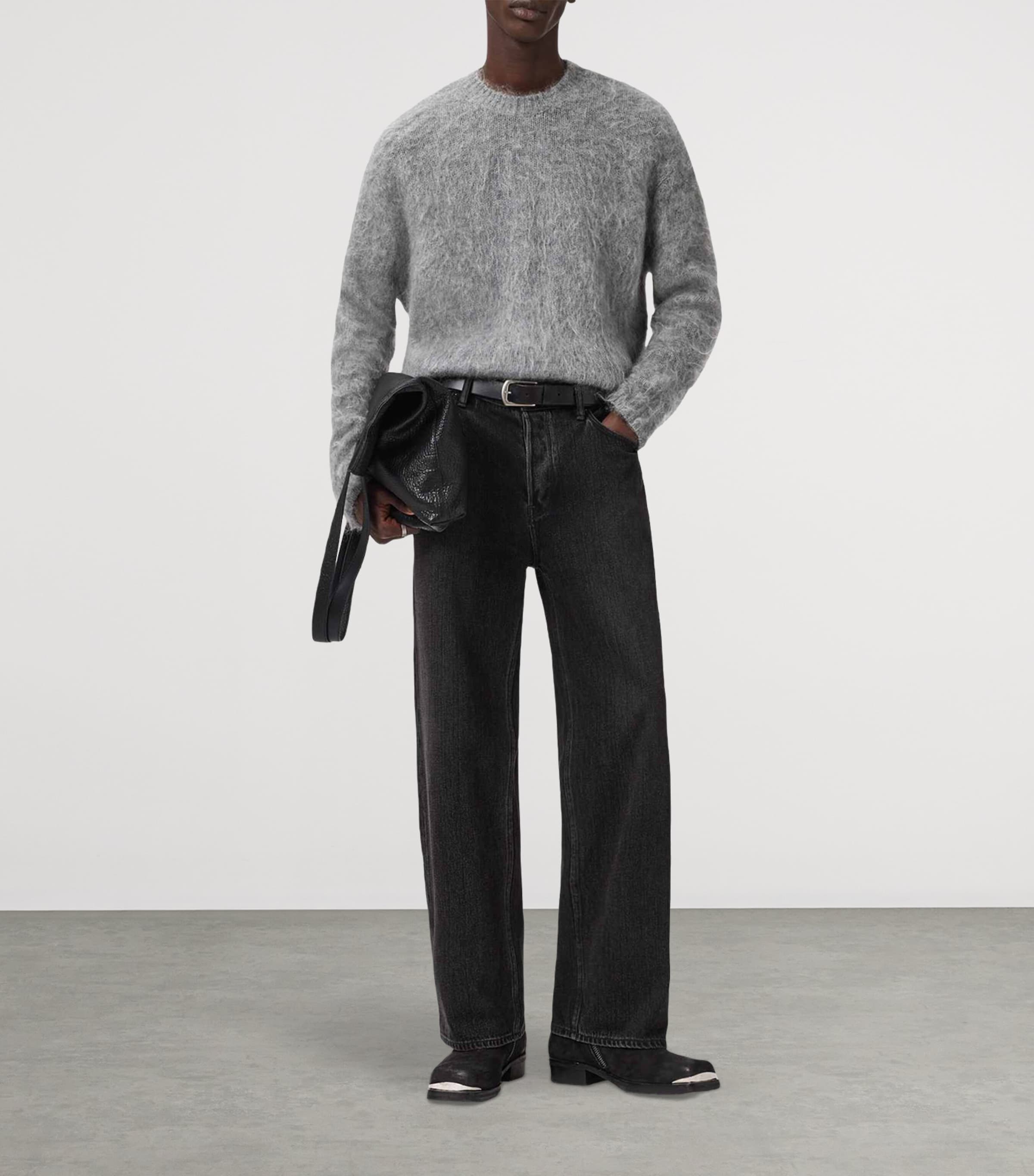 Oversized Brushed Coby Sweater GREY MARL Image 3