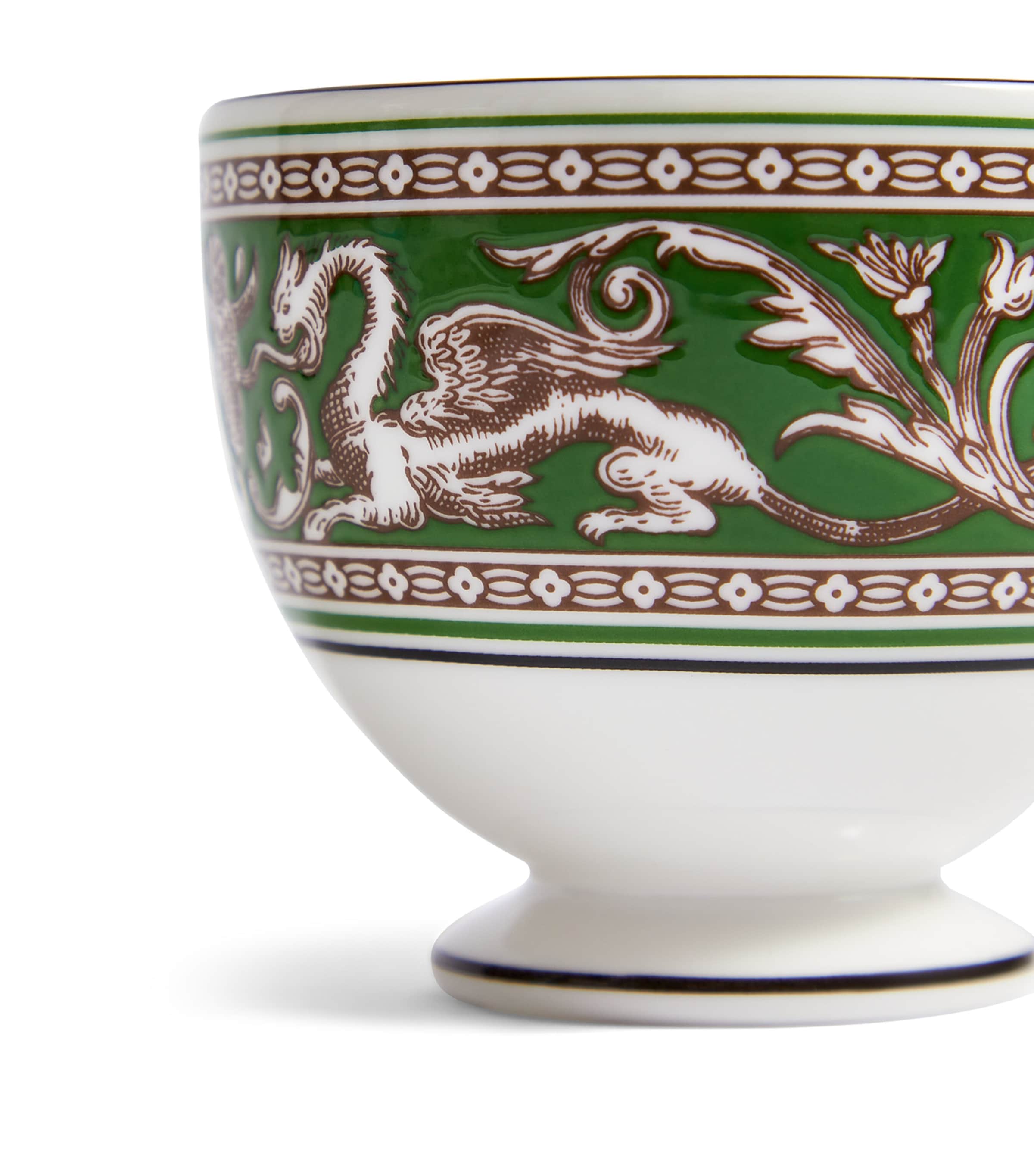 Wedgwood Florentine Verde Teacup & Saucer Green Image 3