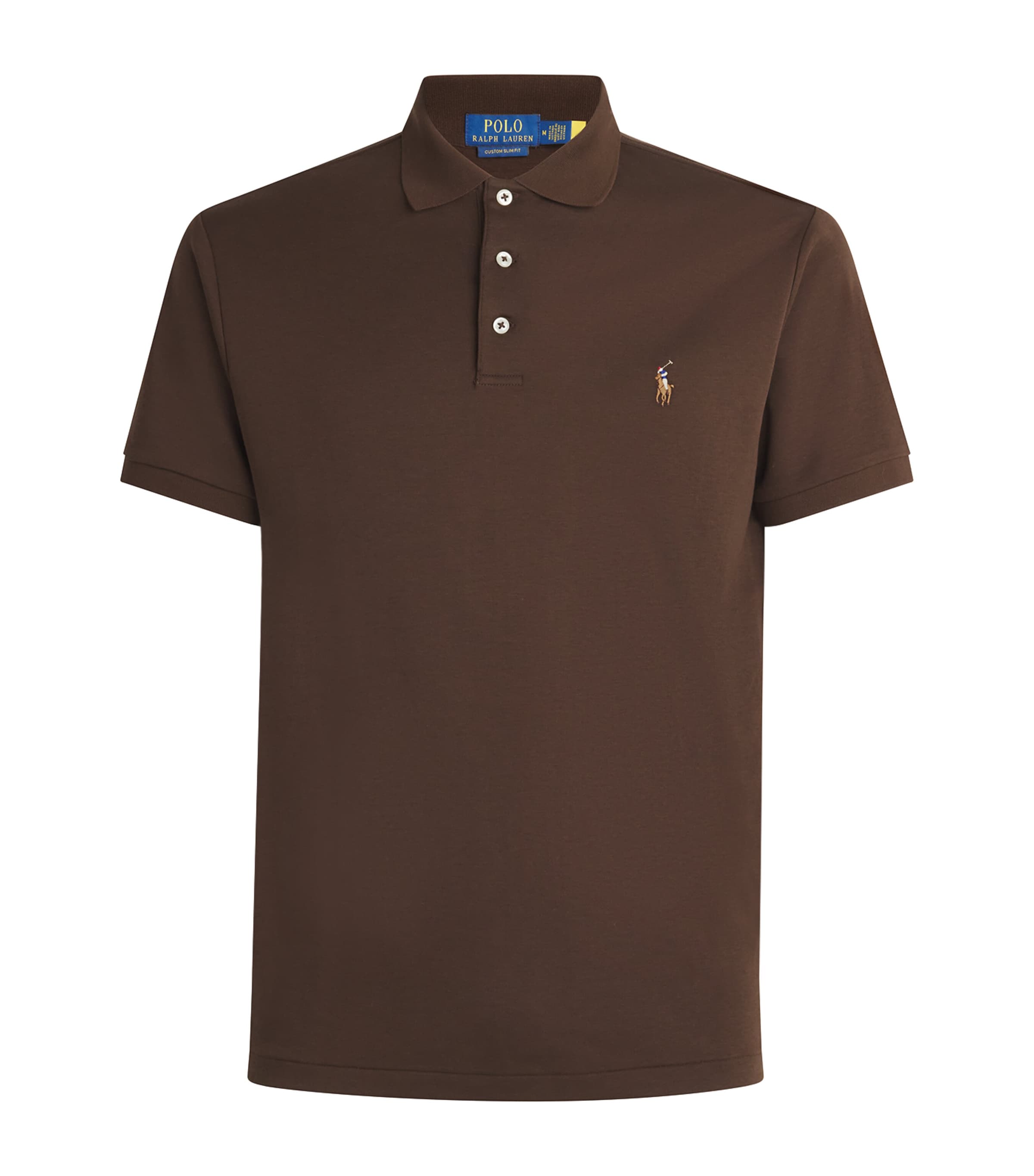 Polo Ralph Lauren Ralph Lauren Soft Cotton Polo Shirt In Brown
