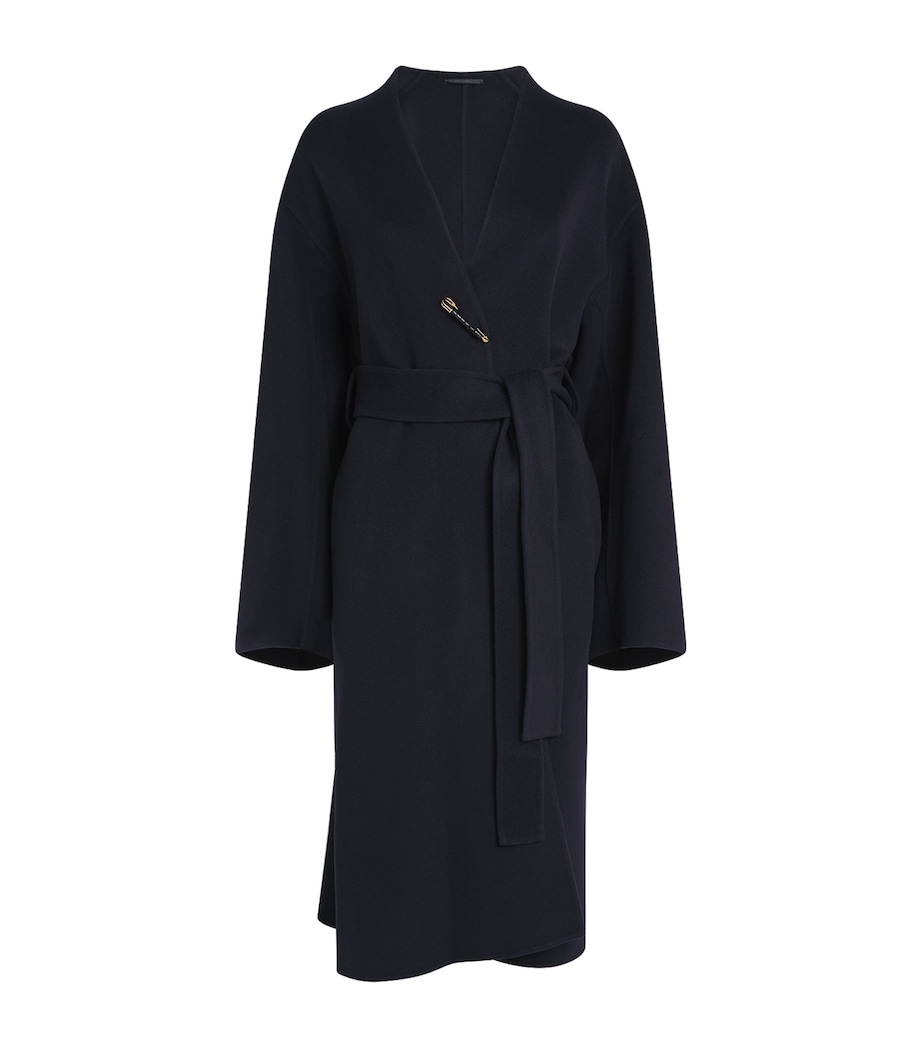 Wool-Cashmere Wrap Coat MIDNIGHT Image 1