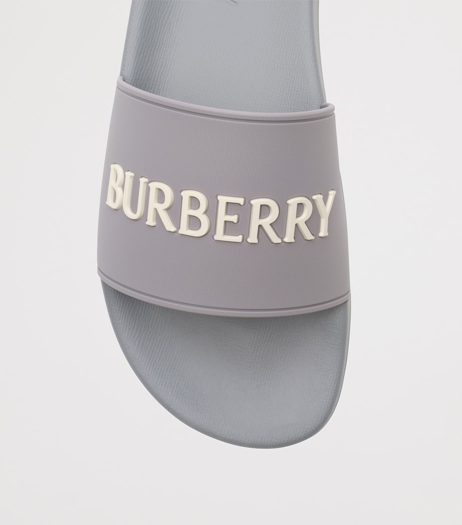 Burberry Logo Slides Marble Greydove Bei Image 6