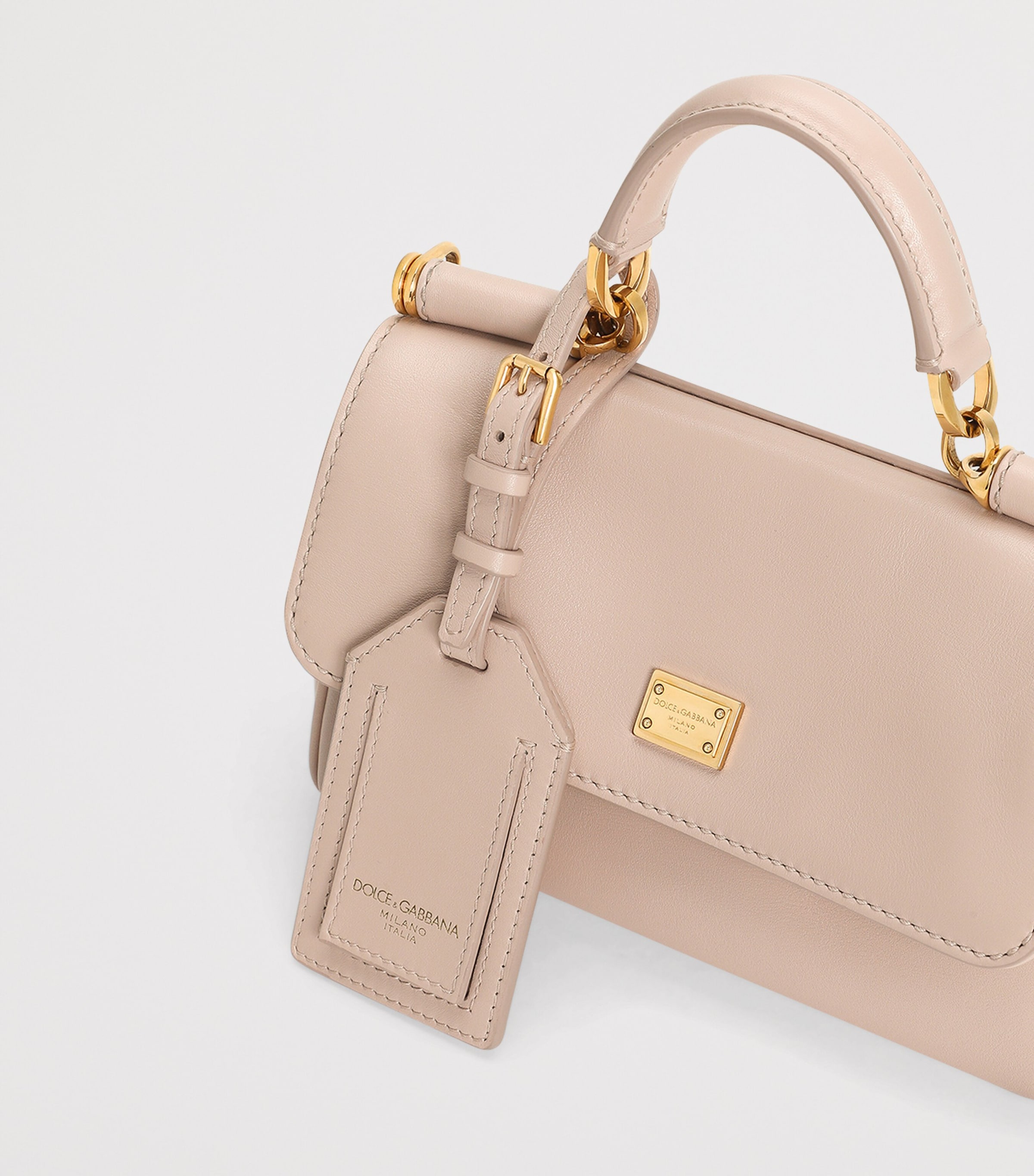 Plongé Calfskin My Sicily Cross-Body Bag 80095-NUDE 1 Image 7