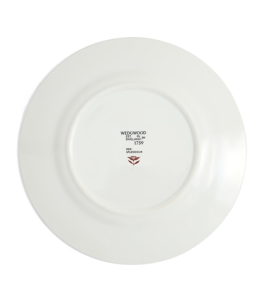 Bone China Red Splendour Plate (20cm) RED Image 5