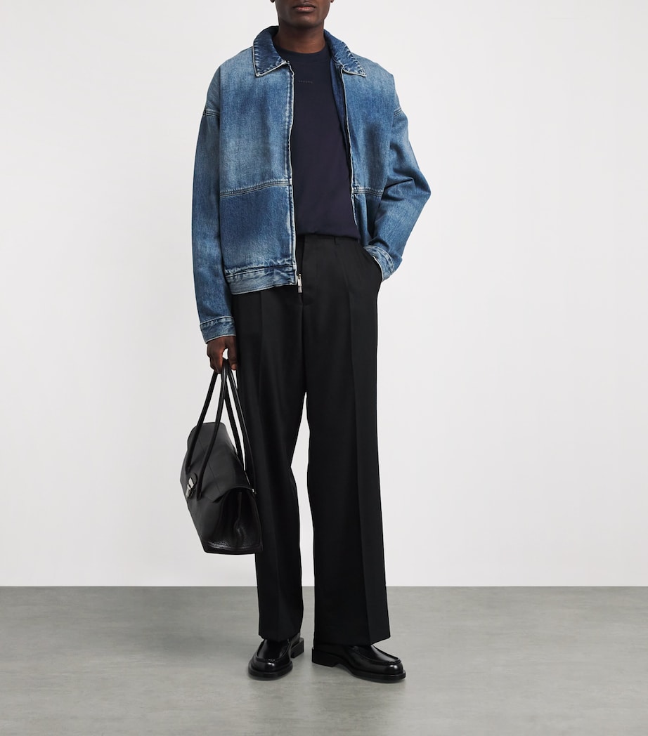 Cotton Rubberised Logo T-Shirt MIDNIGHT BLUE Image 2