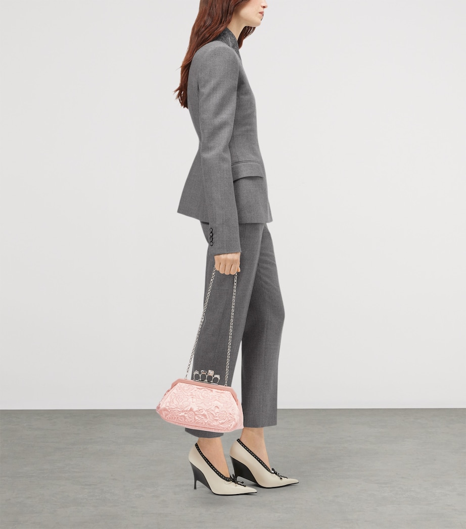 McQueen Wool Pointed-Lapel Blazer Image 4