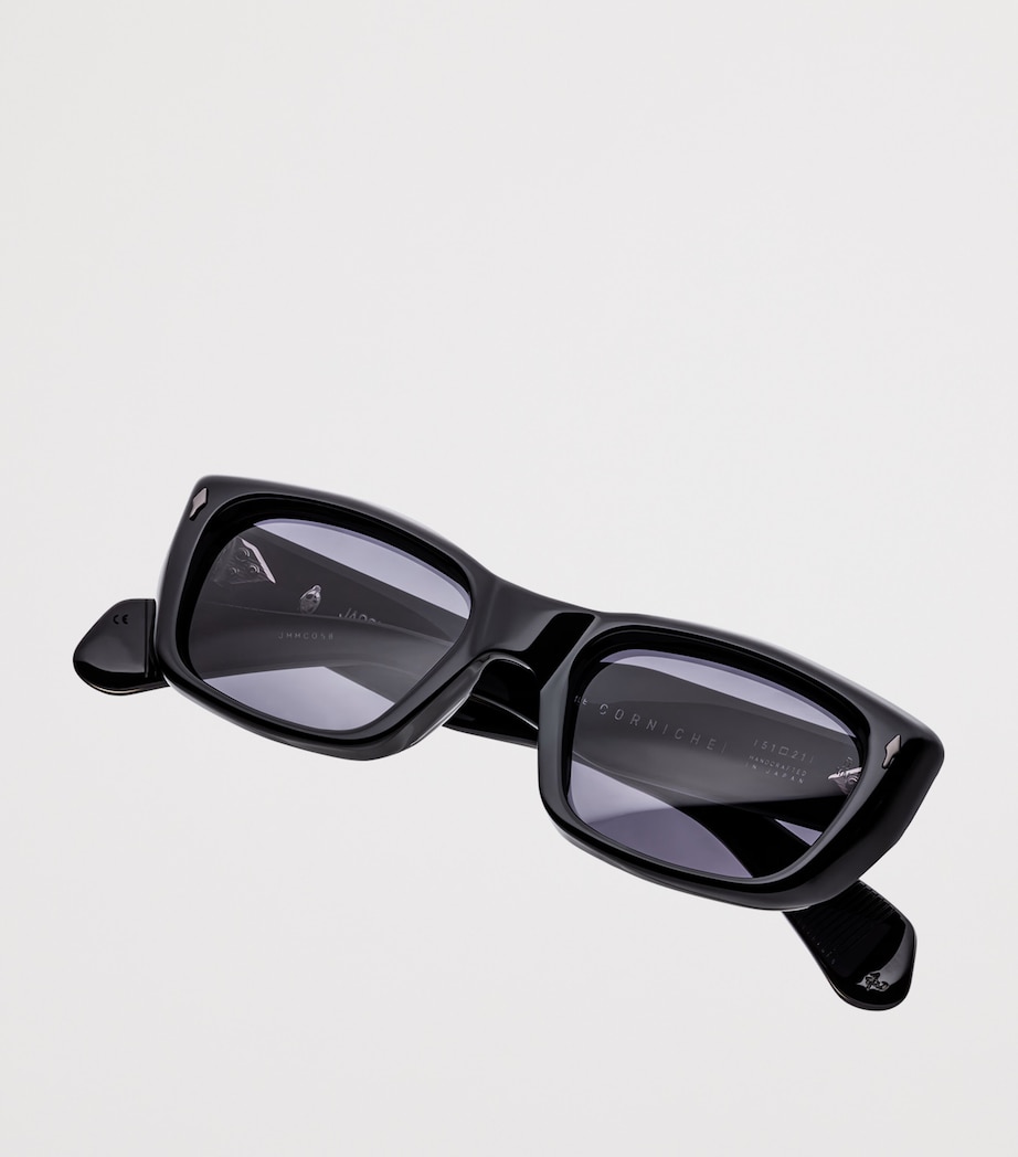 Jacques Marie Mage Corniche Rectangle Sunglasses Raven Image 3