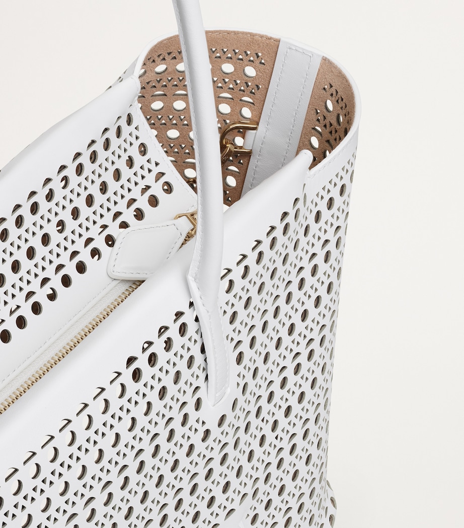 Leather Neo Mina 32 Shoulder Bag BLANC OPTIQUE Image 4