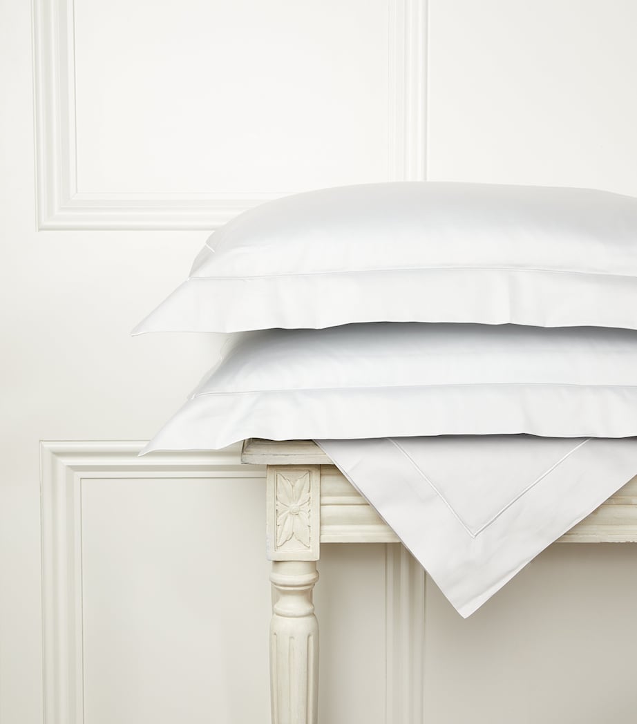 Celso De Lemos Bourdon Super King Flat Sheet (270cm x 300cm) Perle Image 4