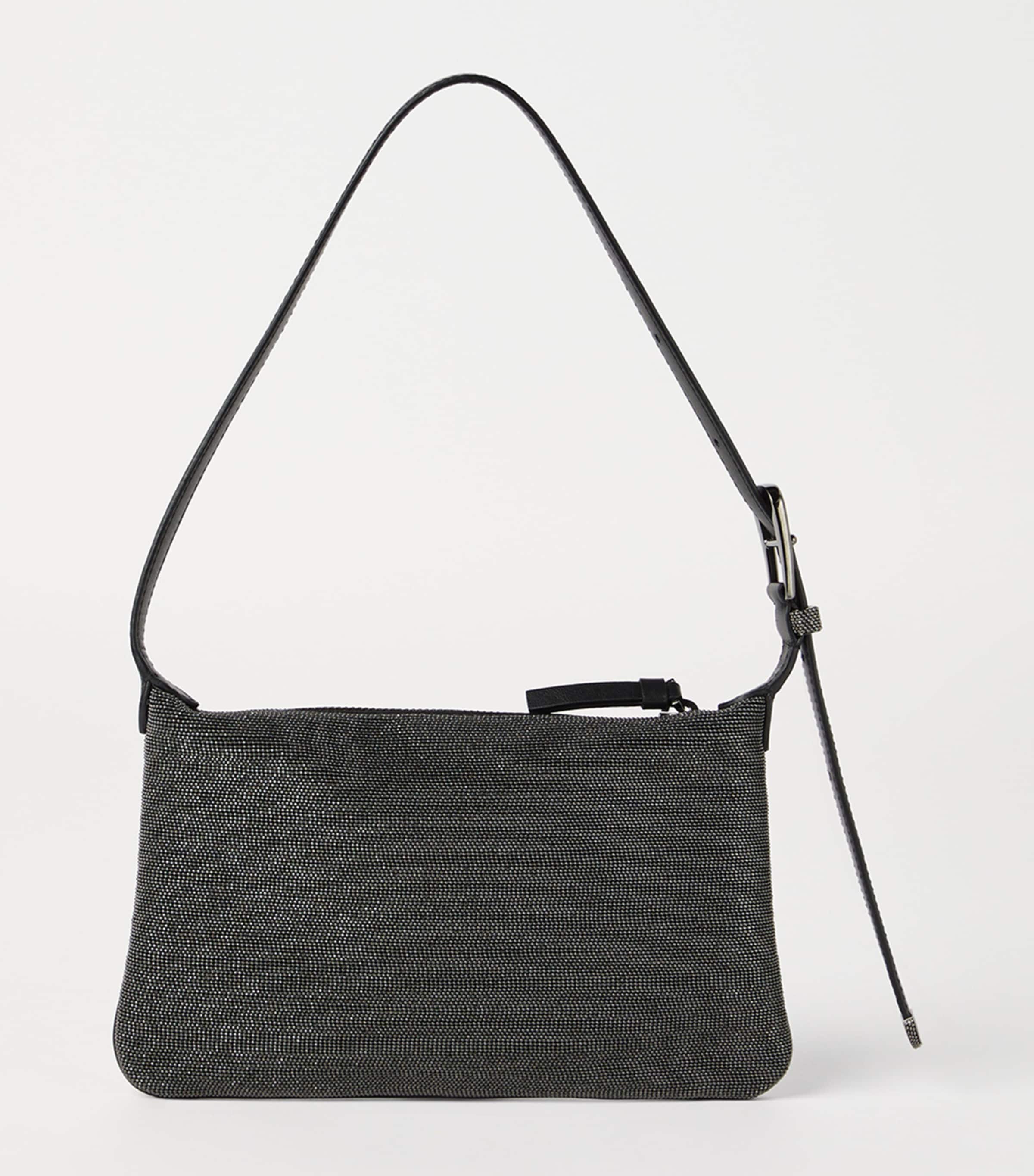 ショルダーバッグ・ポシェット Brunello Cucinelli 'Shoulder Bc Duo' Shoulder Bag BC Duo suede shoulder bag in grey - Brunello Cucinelli