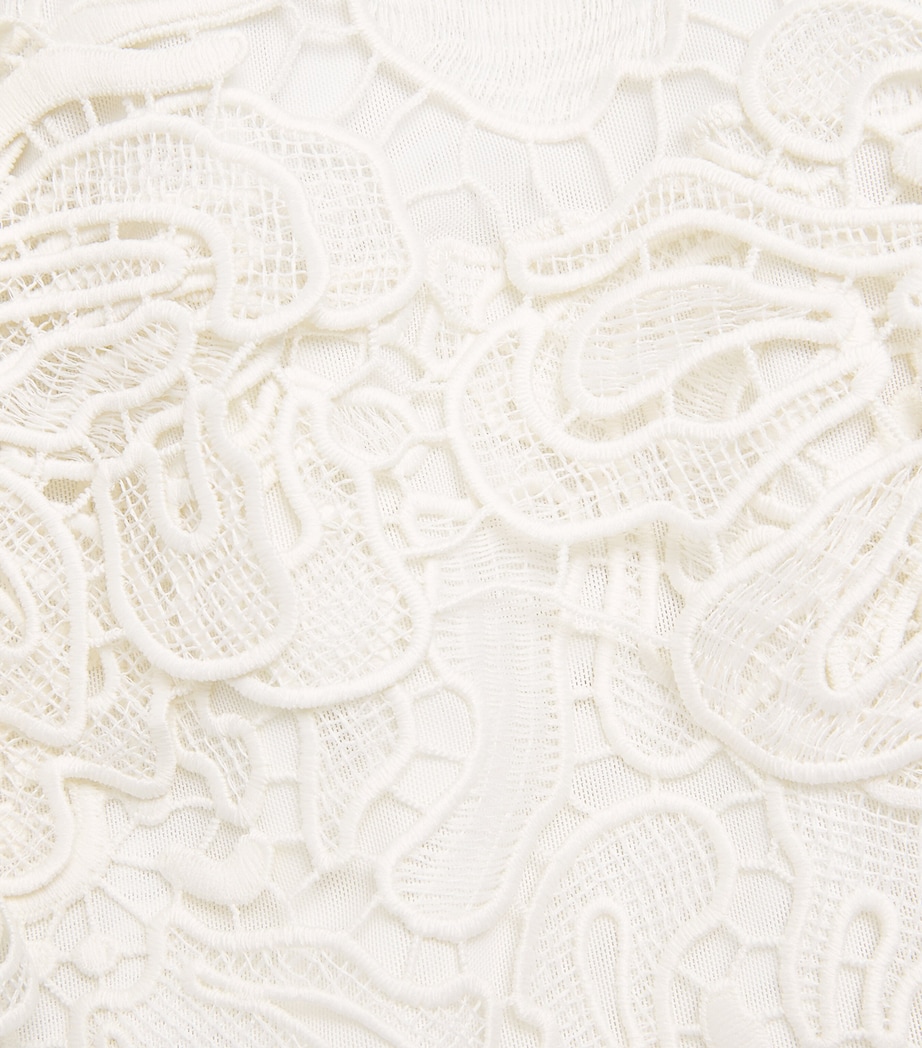 Simkhai Womens Lace Novelle Mini Dress White Image 6